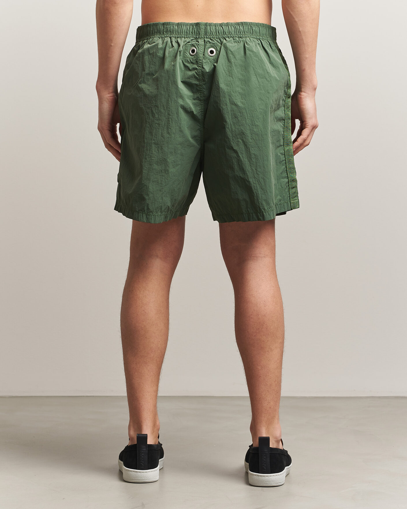 Hombres | Bañadores | Stone Island | Marina Micro Brushed Nylon-TC Swimshorts Quartz Green
