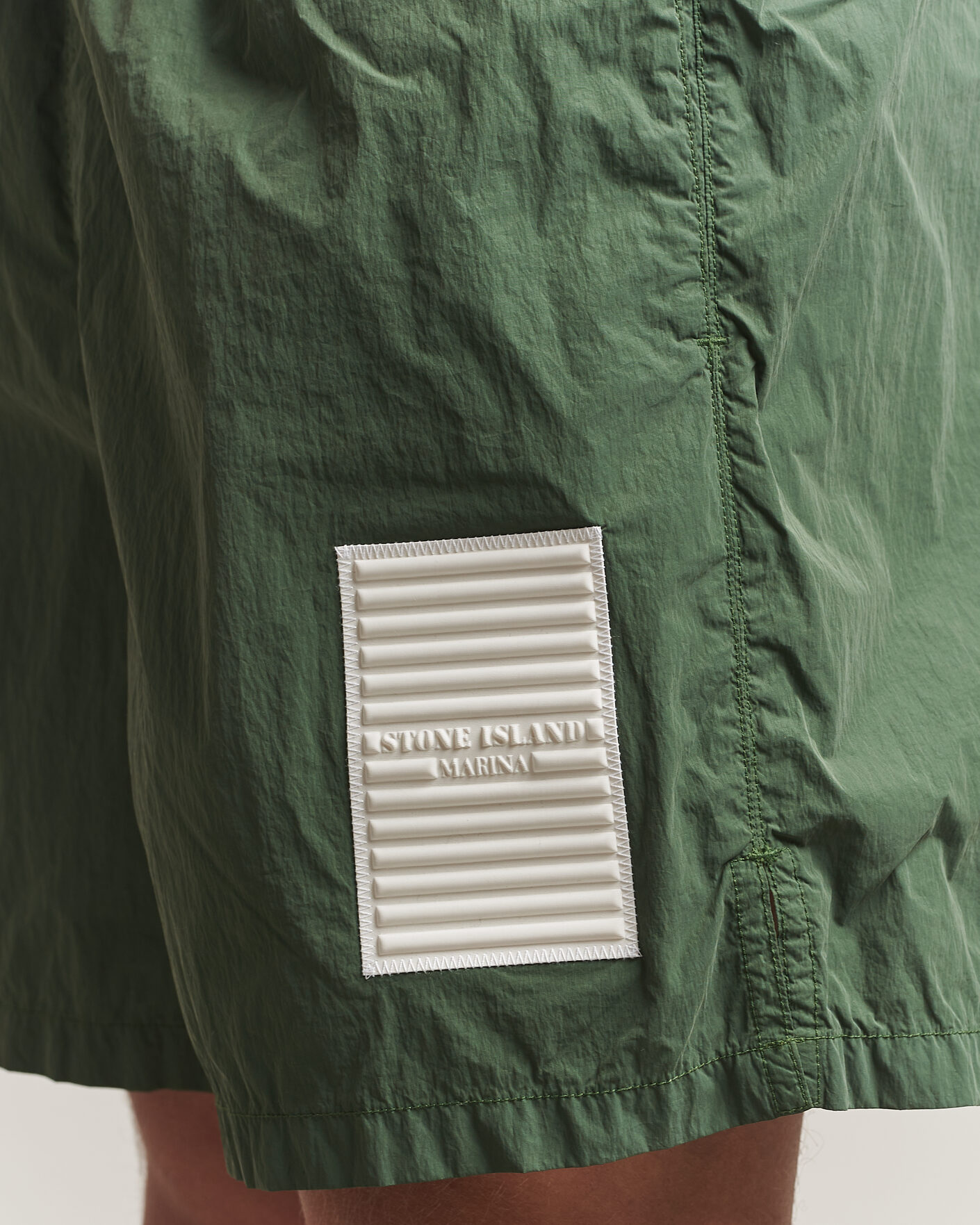 Hombres | Bañadores | Stone Island | Marina Micro Brushed Nylon-TC Swimshorts Quartz Green