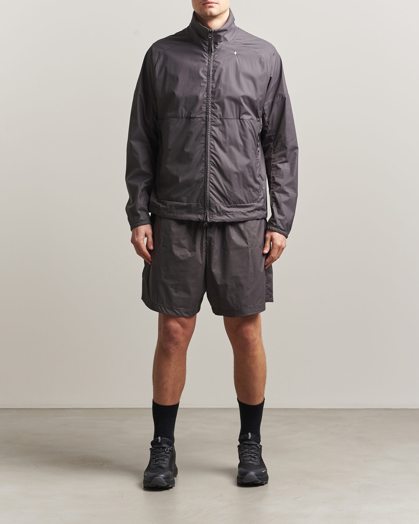 Hombres | Pantalones cortos | Stone Island | Stellina Nylon Stretch Shorts Charcoal