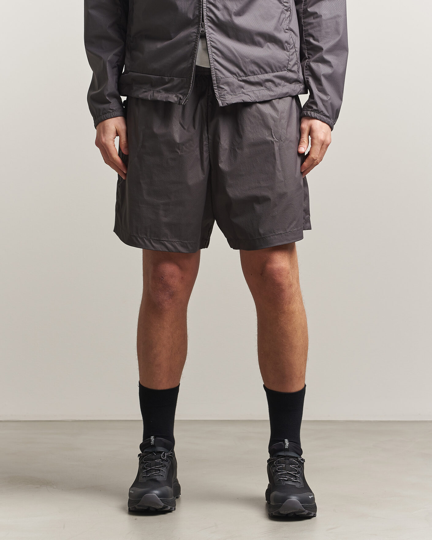 Hombres | Pantalones cortos | Stone Island | Stellina Nylon Stretch Shorts Charcoal