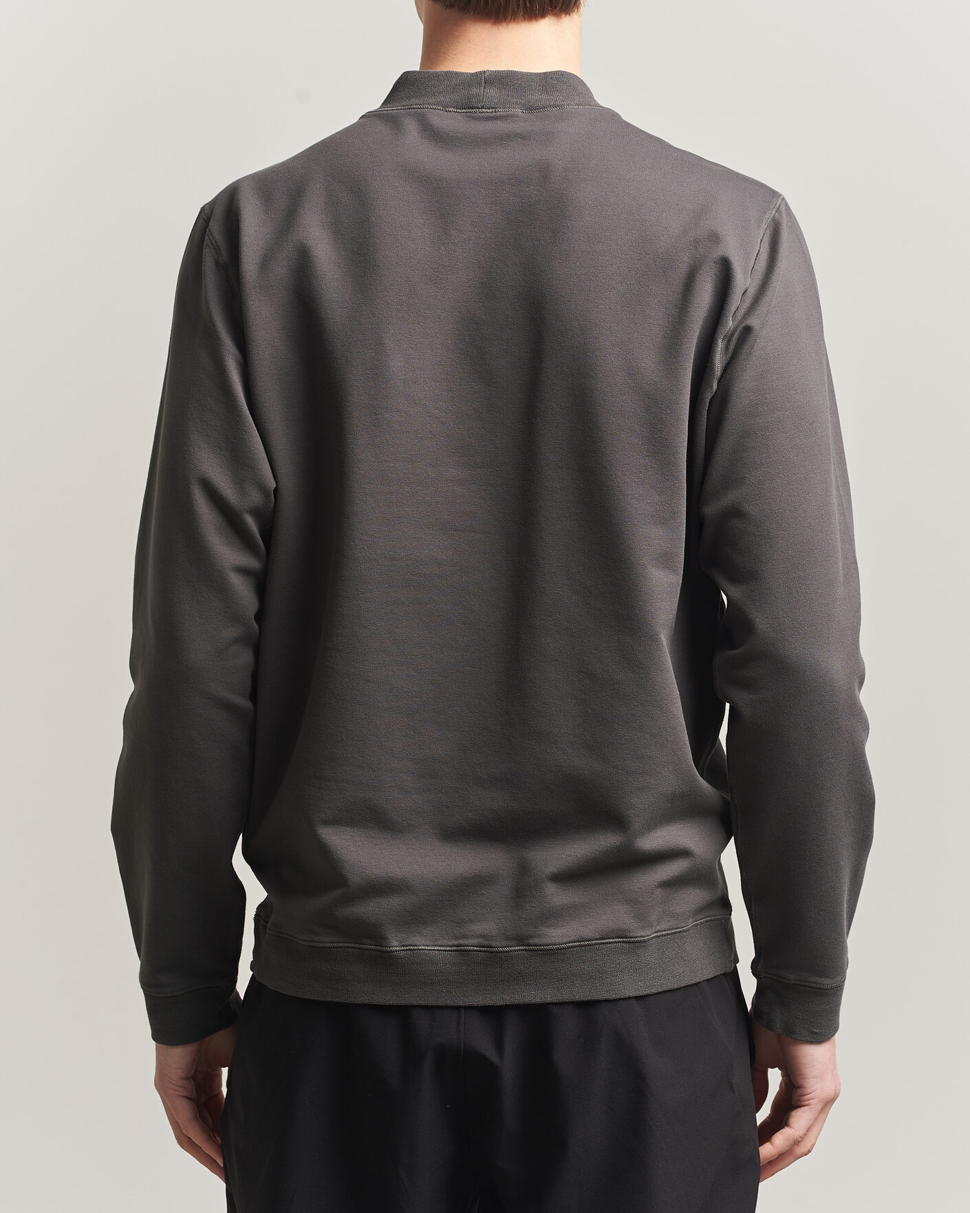 Hombres | Jerséis y prendas de punto | Stone Island | Stellina Cotton Sweatshirt Charcoal