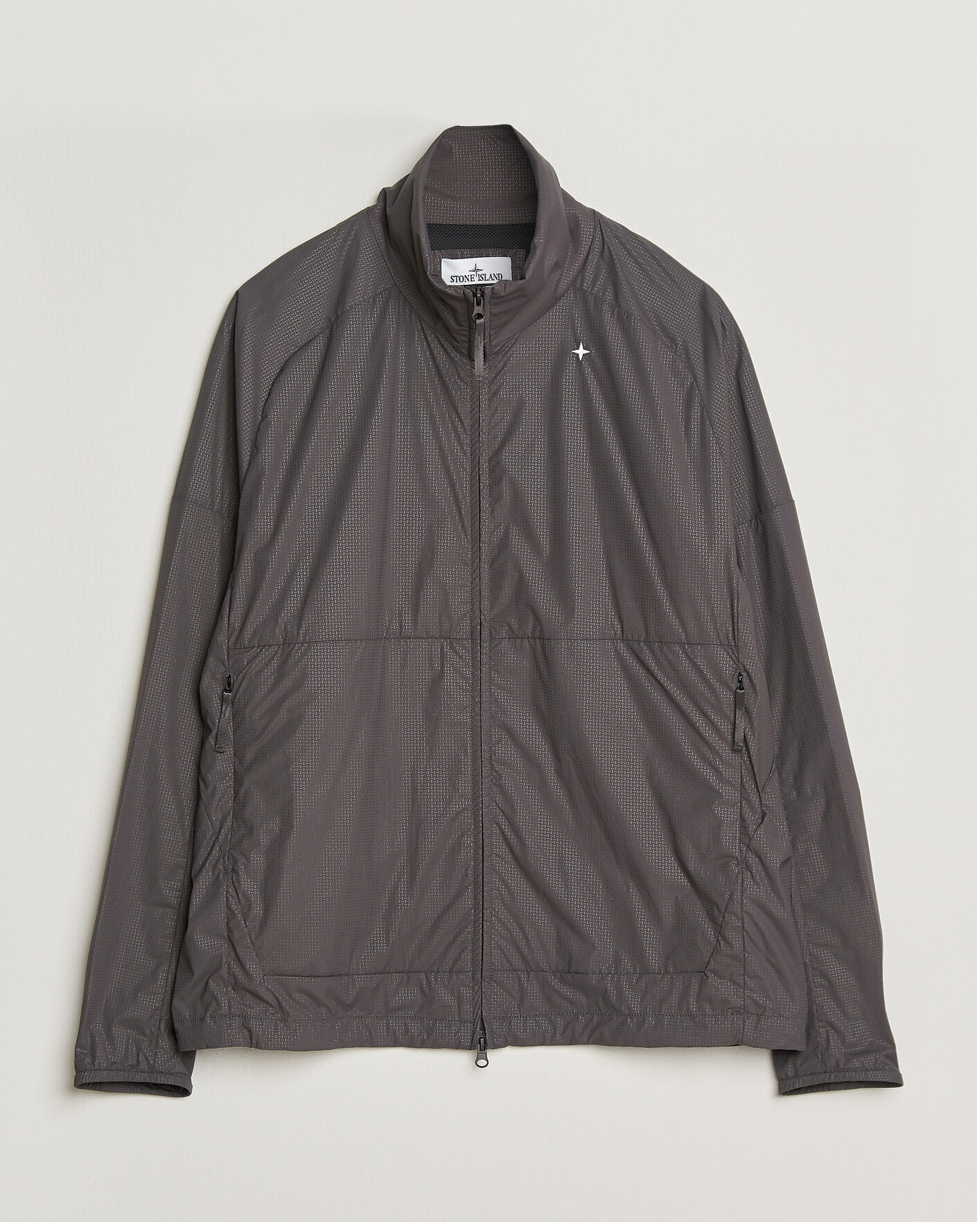 Hombres | Abrigos y chaquetas | Stone Island | Stellina Nylon Stretch Field Jacket Charcoal