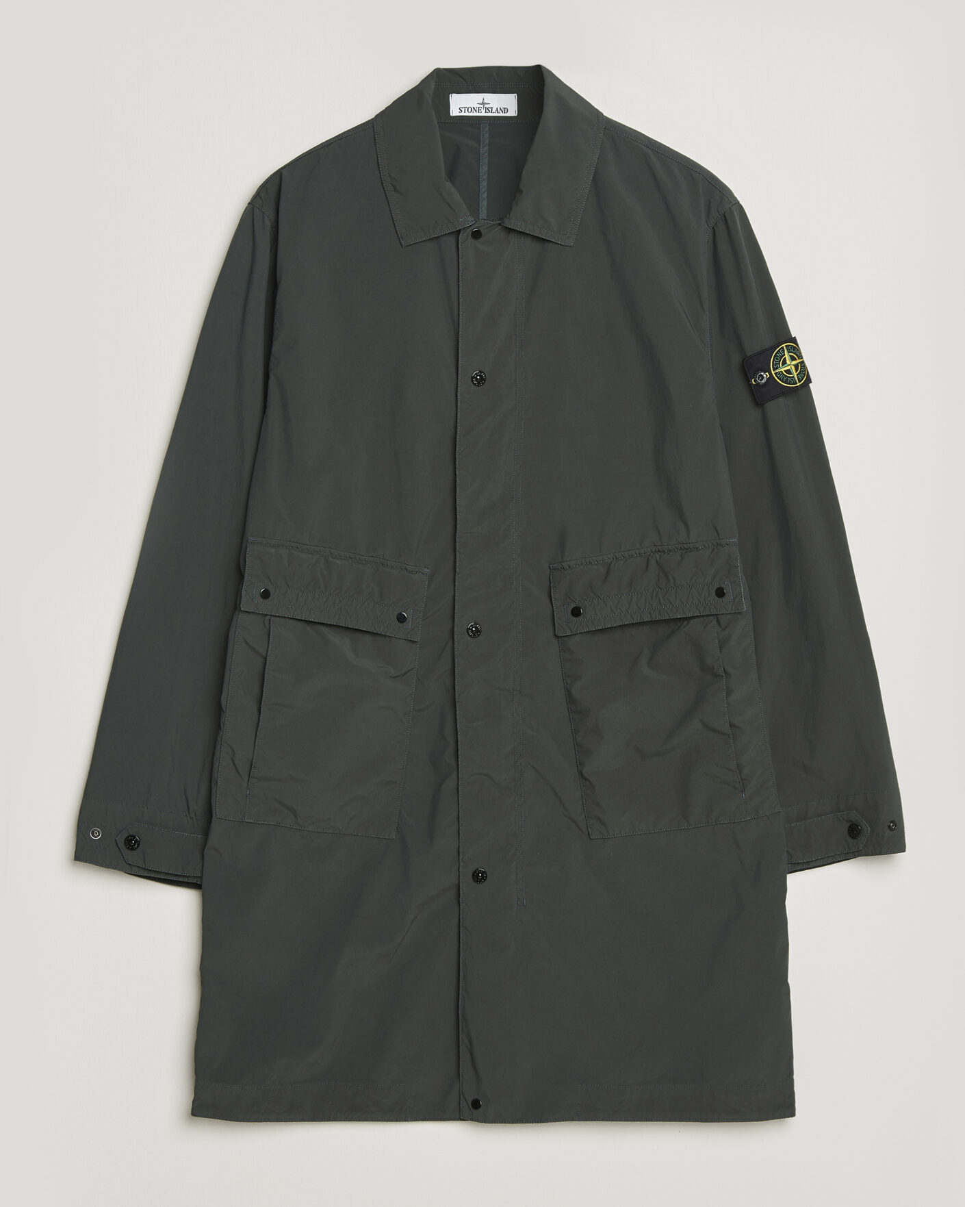 Hombres | Abrigos y chaquetas | Stone Island | Light Compact Car Coat Charcoal