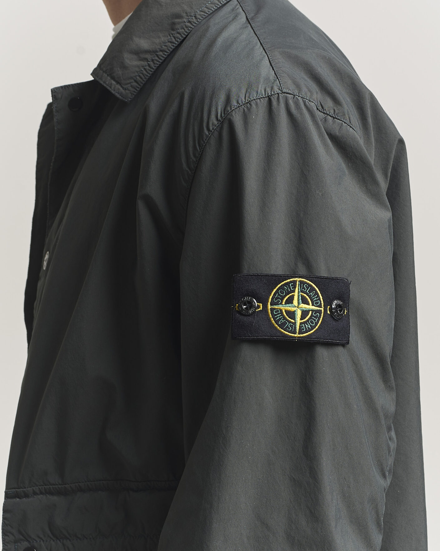 Hombres | Abrigos y chaquetas | Stone Island | Light Compact Car Coat Charcoal