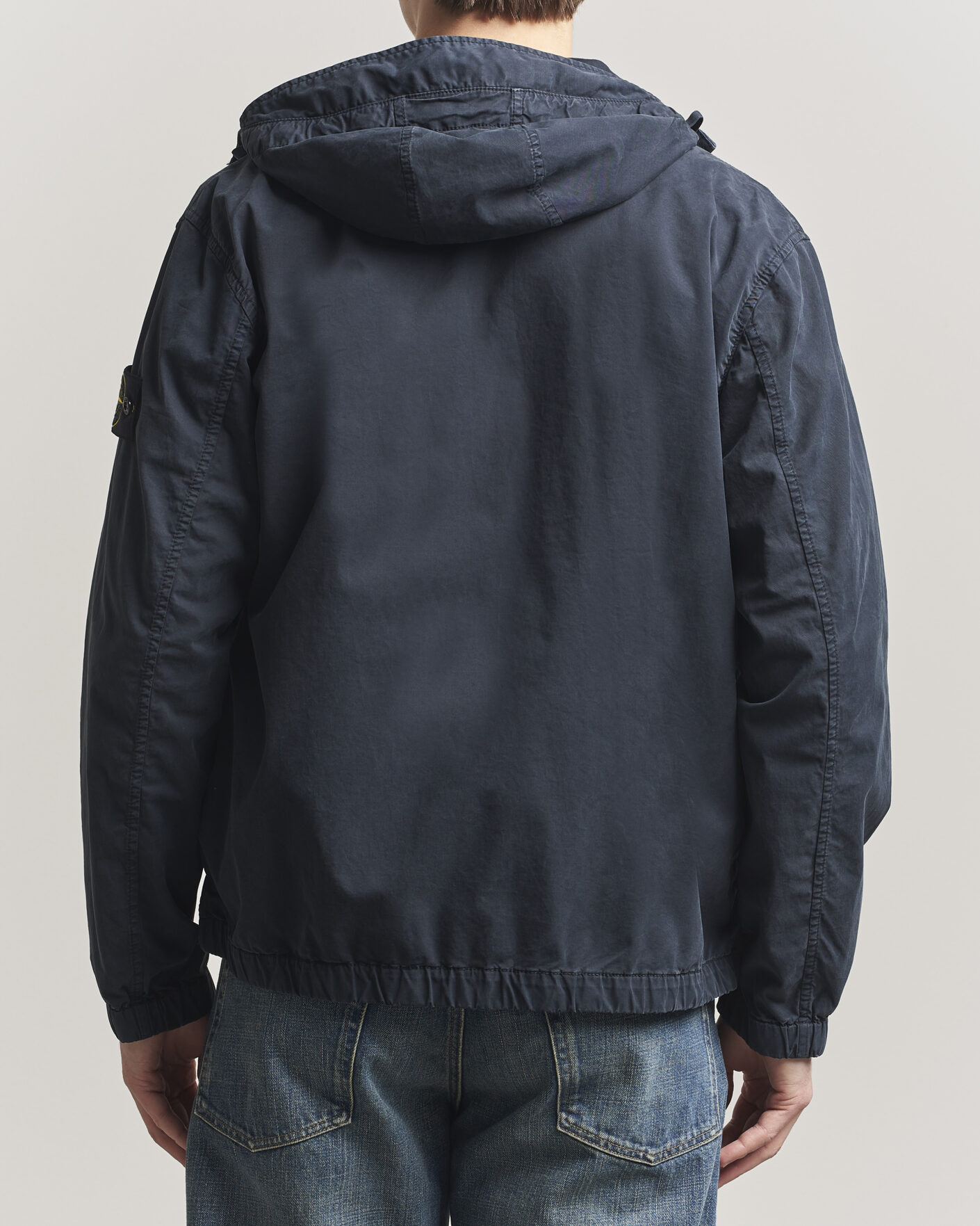 Hombres | Abrigos y chaquetas | Stone Island | Stretch Cotton Twill Hood Jacket Navy