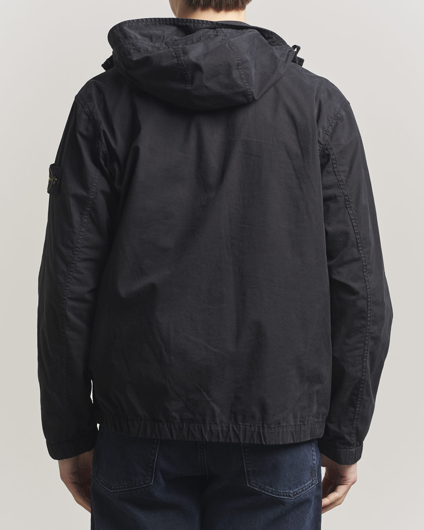 Hombres | Abrigos y chaquetas | Stone Island | Stretch Cotton Twill Hood Jacket Black