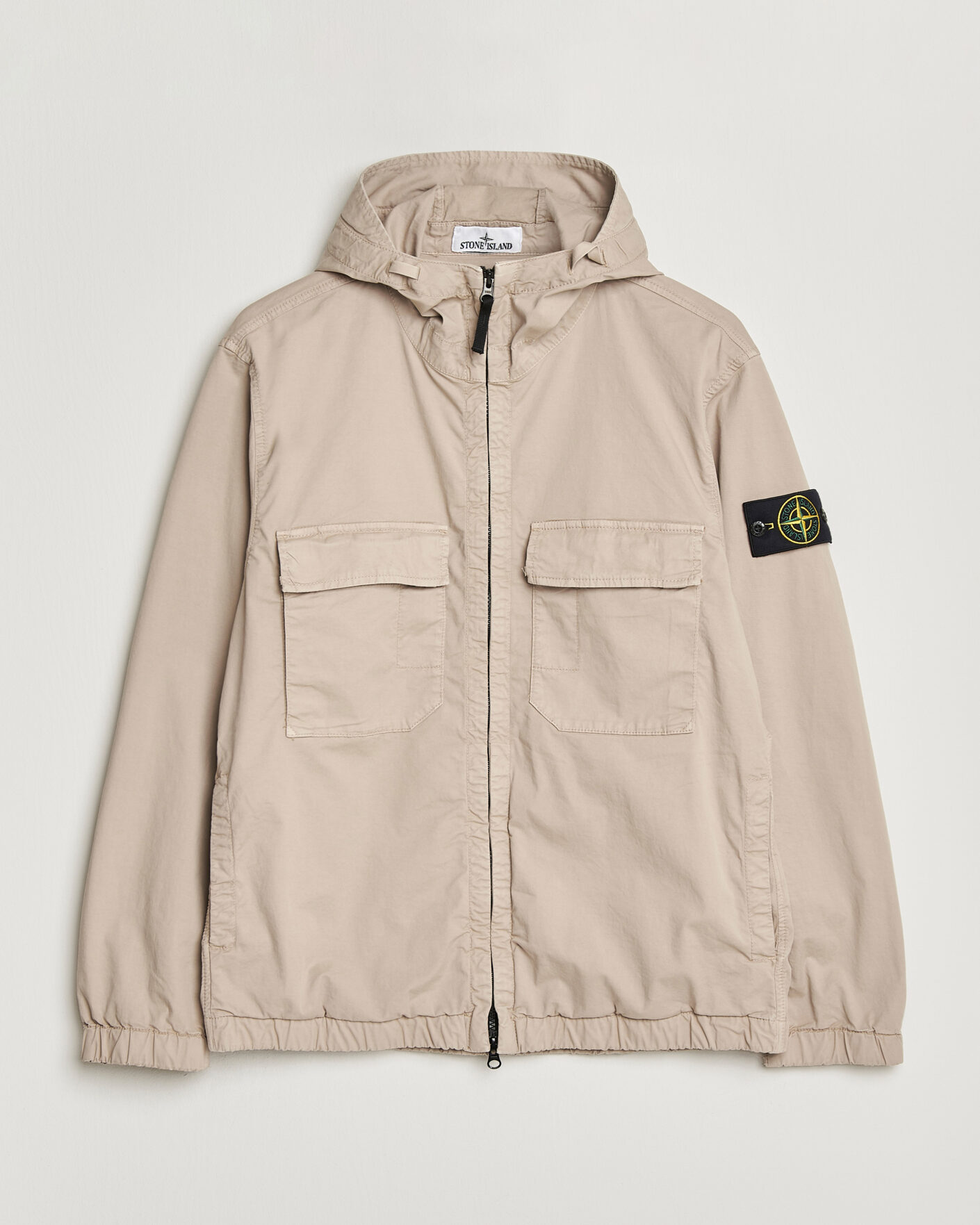 Hombres | Abrigos y chaquetas | Stone Island | Stretch Cotton Twill Hood Jacket Desert