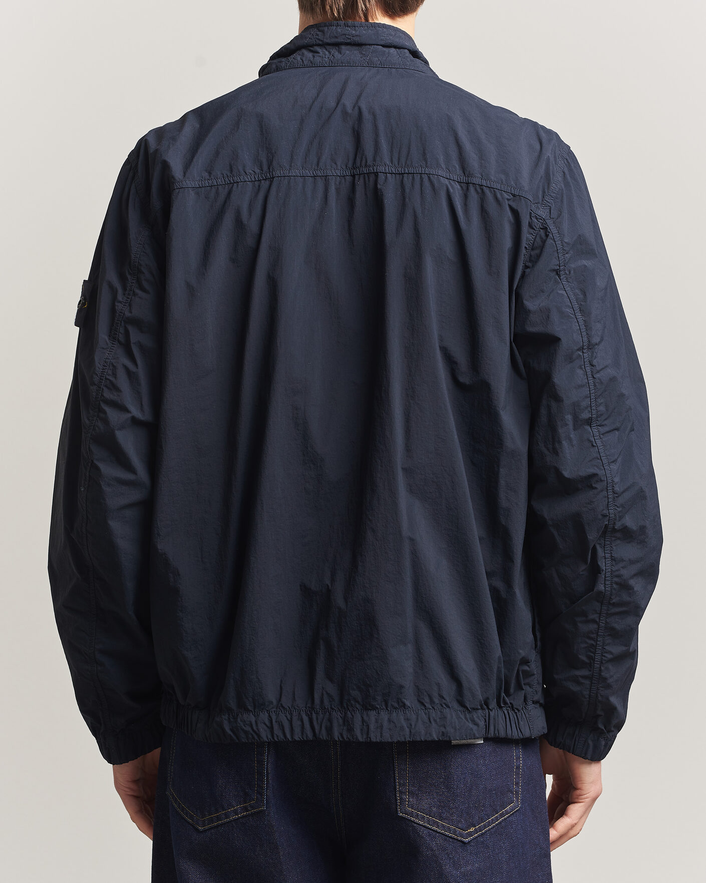 Hombres | Abrigos y chaquetas | Stone Island | Nylon Smerigliato-TC Stand Collar Jacket Navy