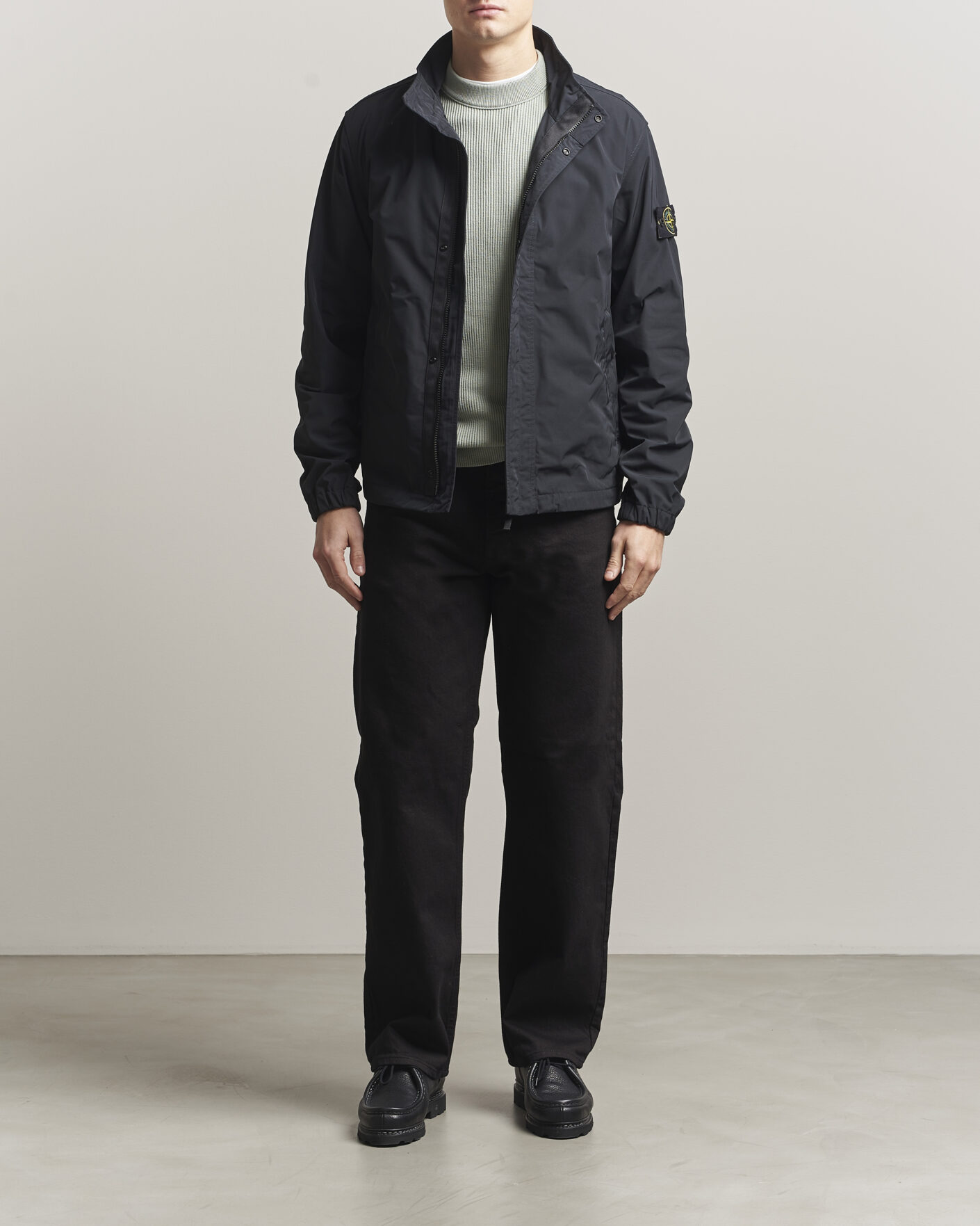 Hombres | Abrigos y chaquetas | Stone Island | Micro Twill Stand Collar Jacket Black
