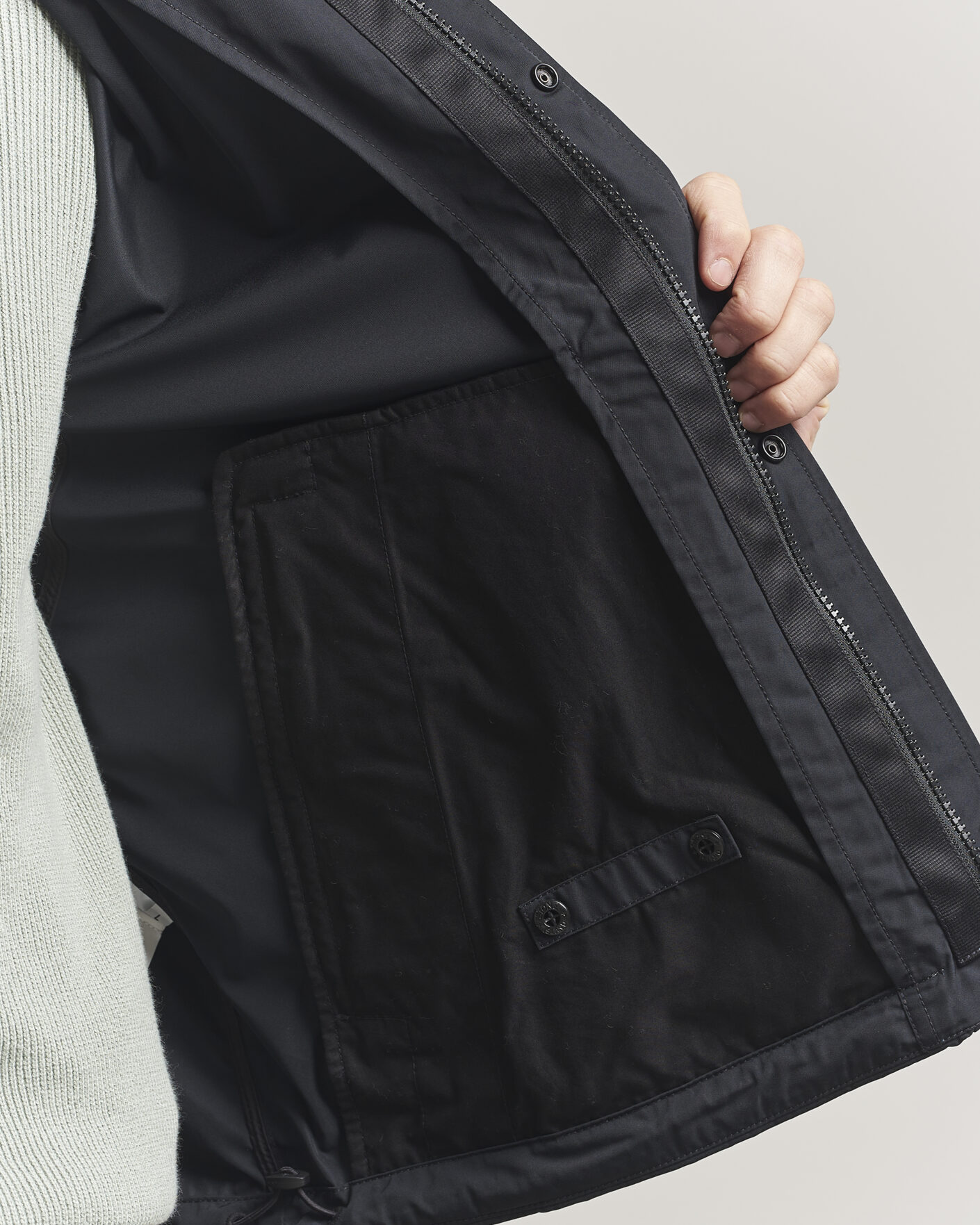 Hombres | Abrigos y chaquetas | Stone Island | Micro Twill Stand Collar Jacket Black