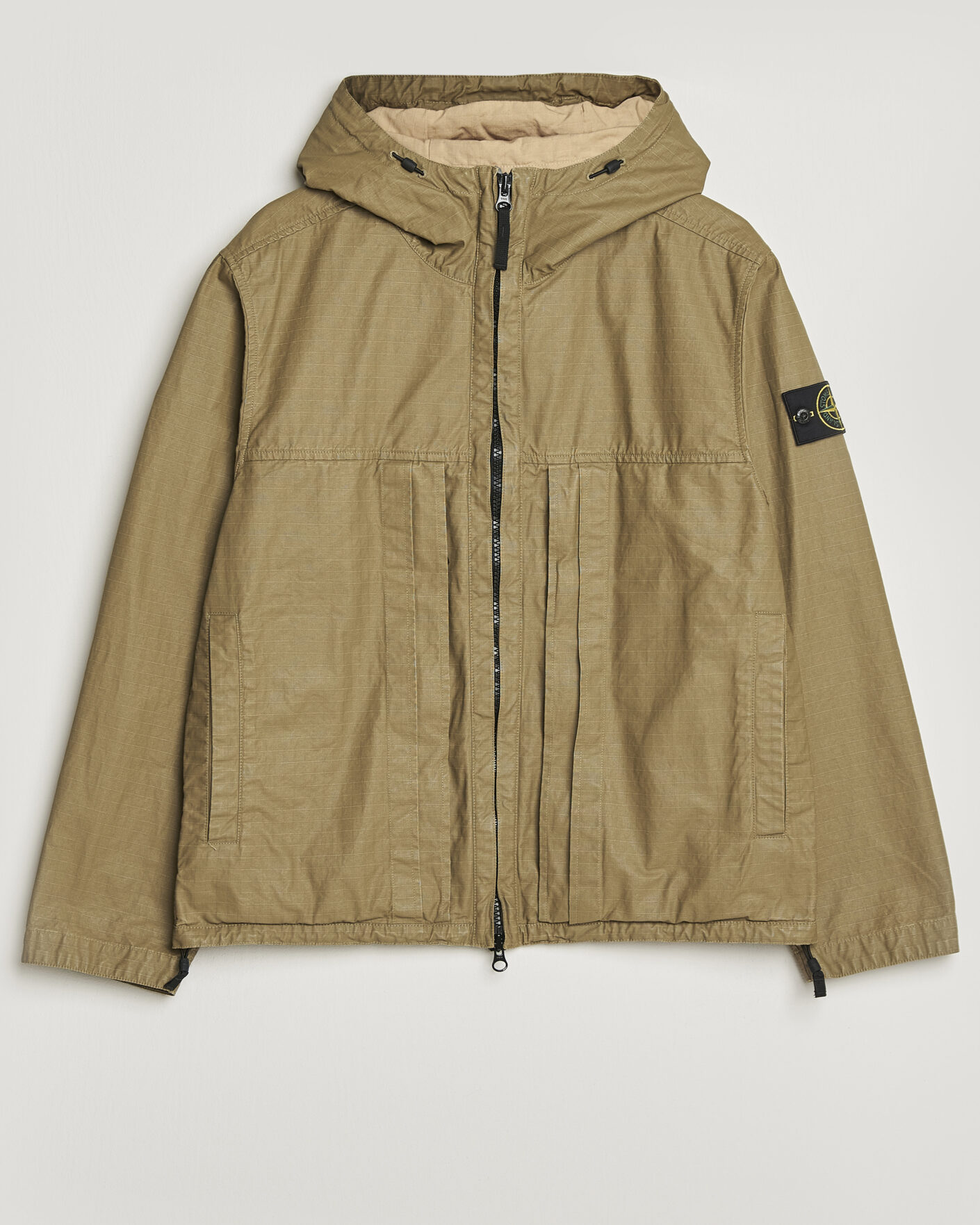 Hombres | Abrigos y chaquetas | Stone Island | Double Coated Cotton Ripstop Jacket Military Green