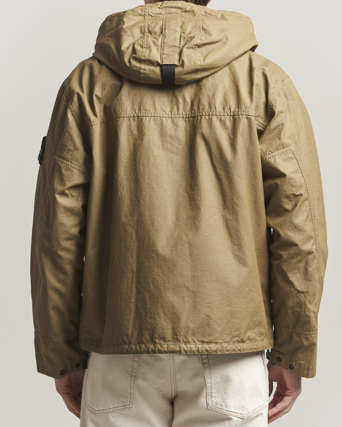 Hombres | Abrigos y chaquetas | Stone Island | Double Coated Cotton Ripstop Jacket Military Green