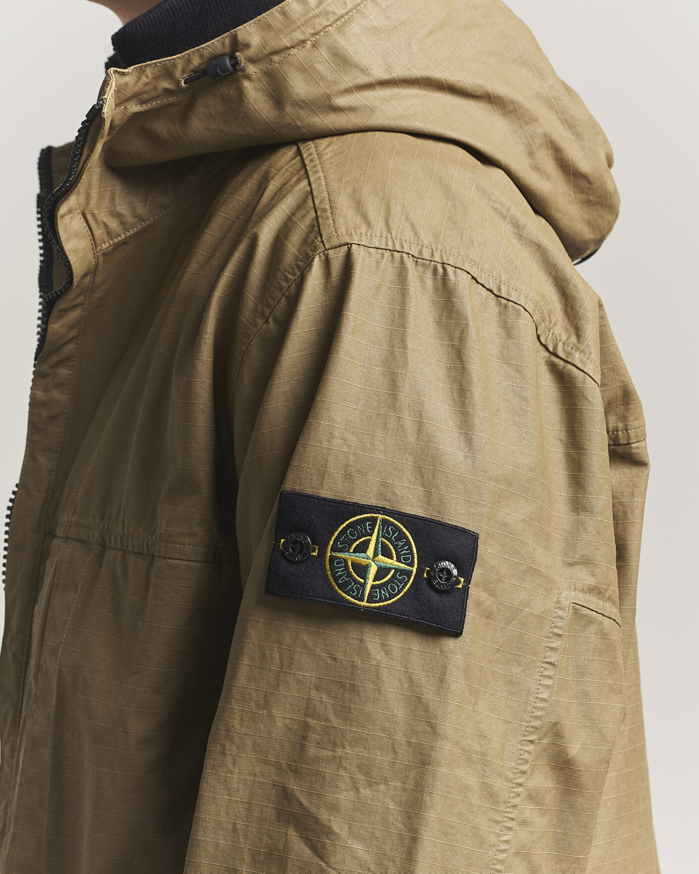Hombres | Abrigos y chaquetas | Stone Island | Double Coated Cotton Ripstop Jacket Military Green