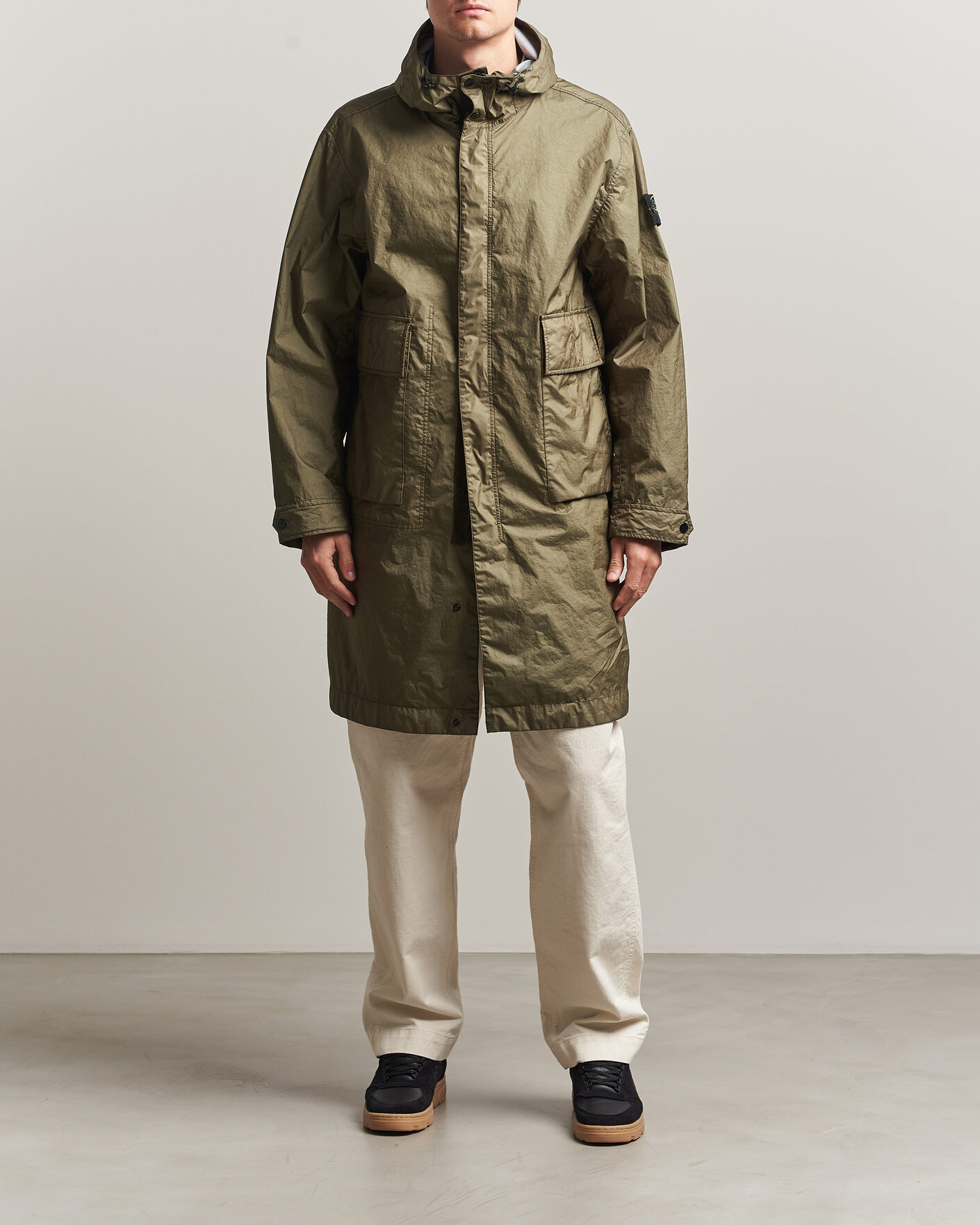 Hombres | Abrigos y chaquetas | Stone Island | Membrana 3L Hooded Parka Military Green