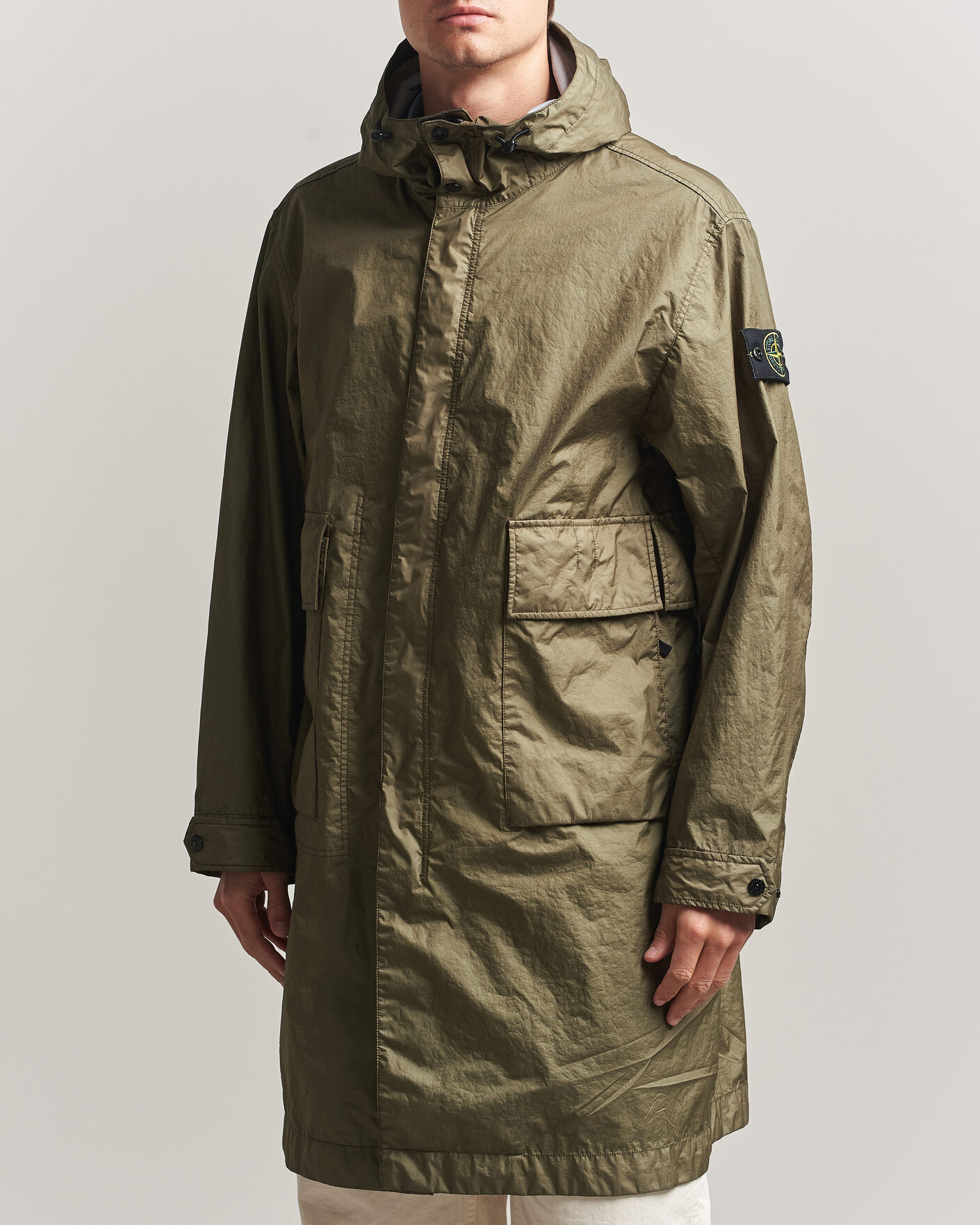 Hombres | Abrigos y chaquetas | Stone Island | Membrana 3L Hooded Parka Military Green