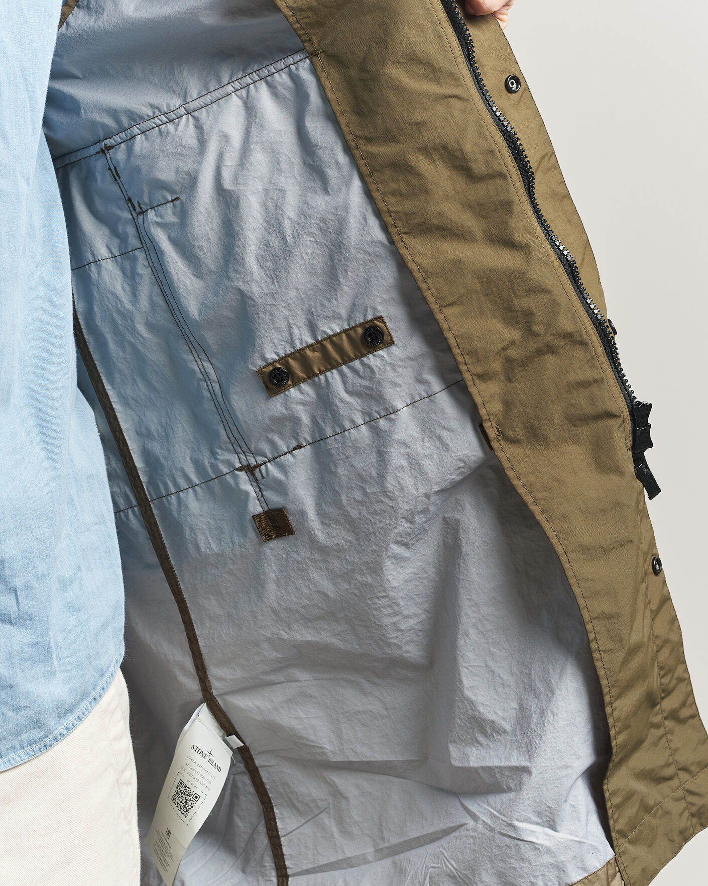 Hombres | Abrigos y chaquetas | Stone Island | Membrana 3L Hooded Parka Military Green