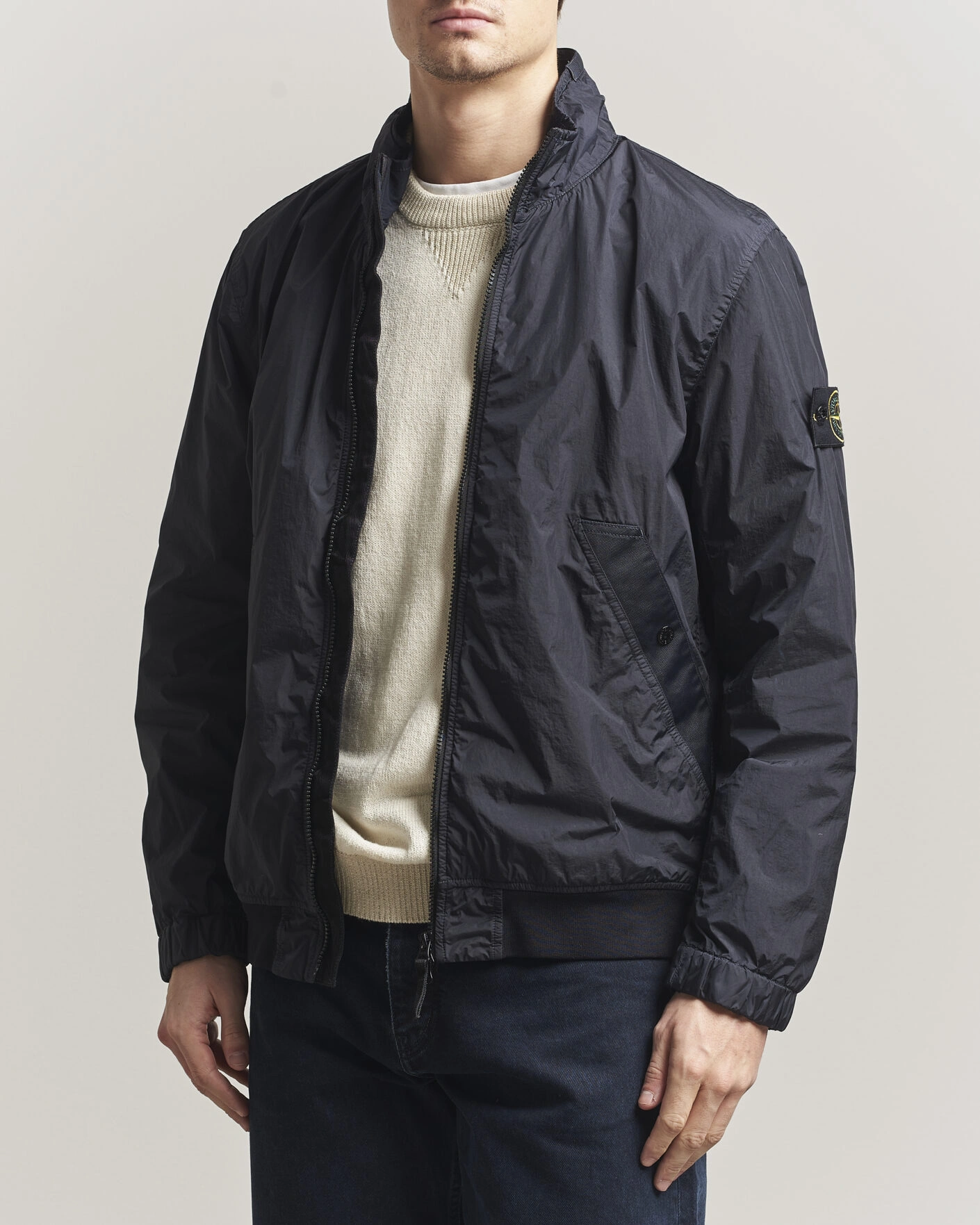 Hombres | Abrigos y chaquetas | Stone Island | Crinkle Reps Short Jacket Navy