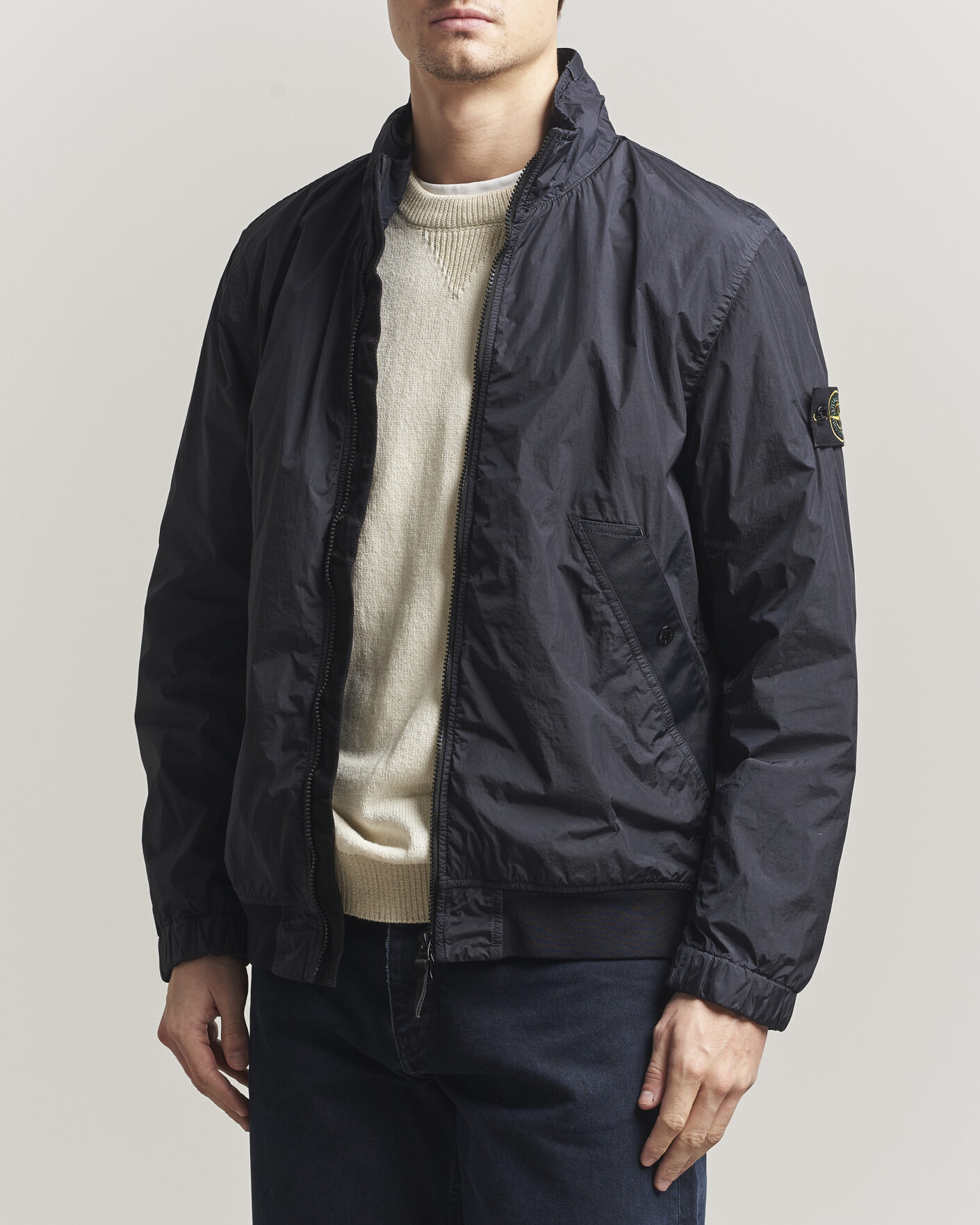 Hombres | Abrigos y chaquetas | Stone Island | Crinkle Reps Short Jacket Navy
