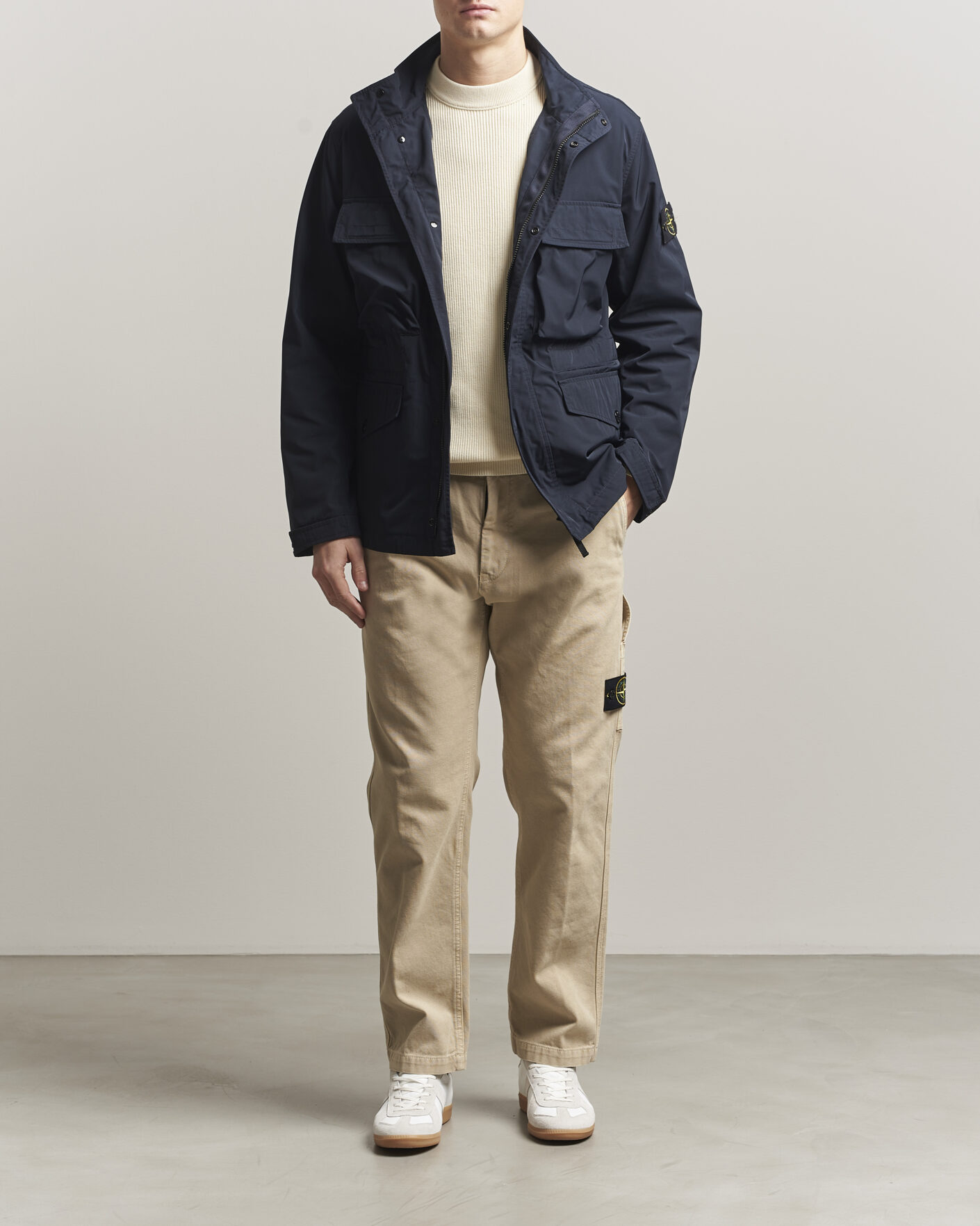 Hombres | Abrigos y chaquetas | Stone Island | Micro Twill Field Jacket Navy