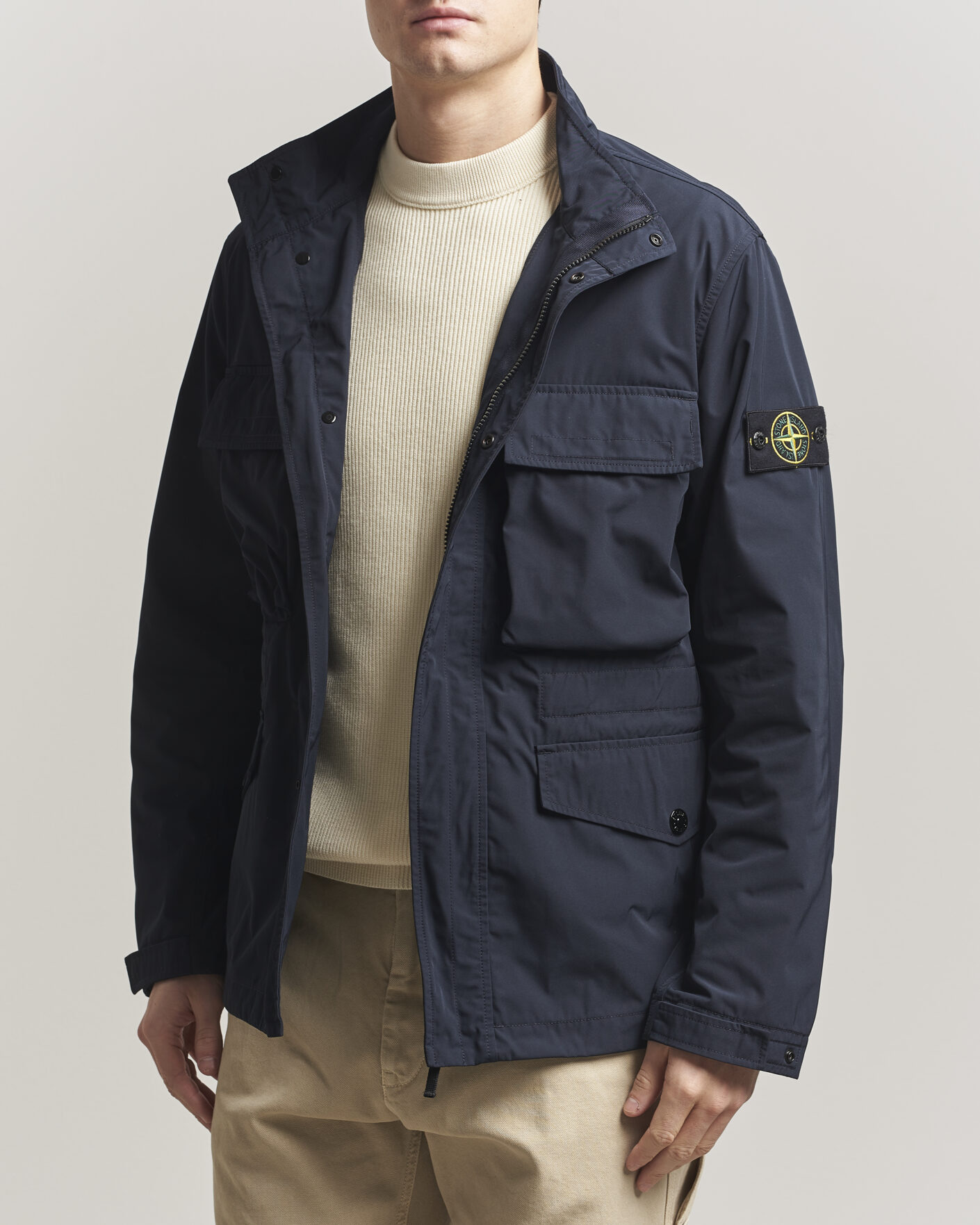 Hombres | Abrigos y chaquetas | Stone Island | Micro Twill Field Jacket Navy