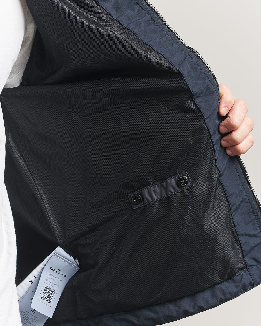 Hombres | Abrigos y chaquetas | Stone Island | Crinkle Reps Padded Hood Jacket Navy