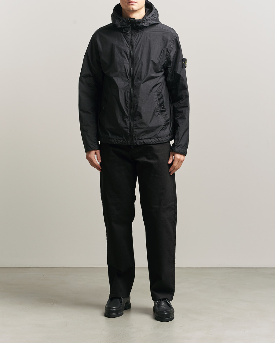 Hombres | Abrigos y chaquetas | Stone Island | Crinkle Reps Padded Hood Jacket Black
