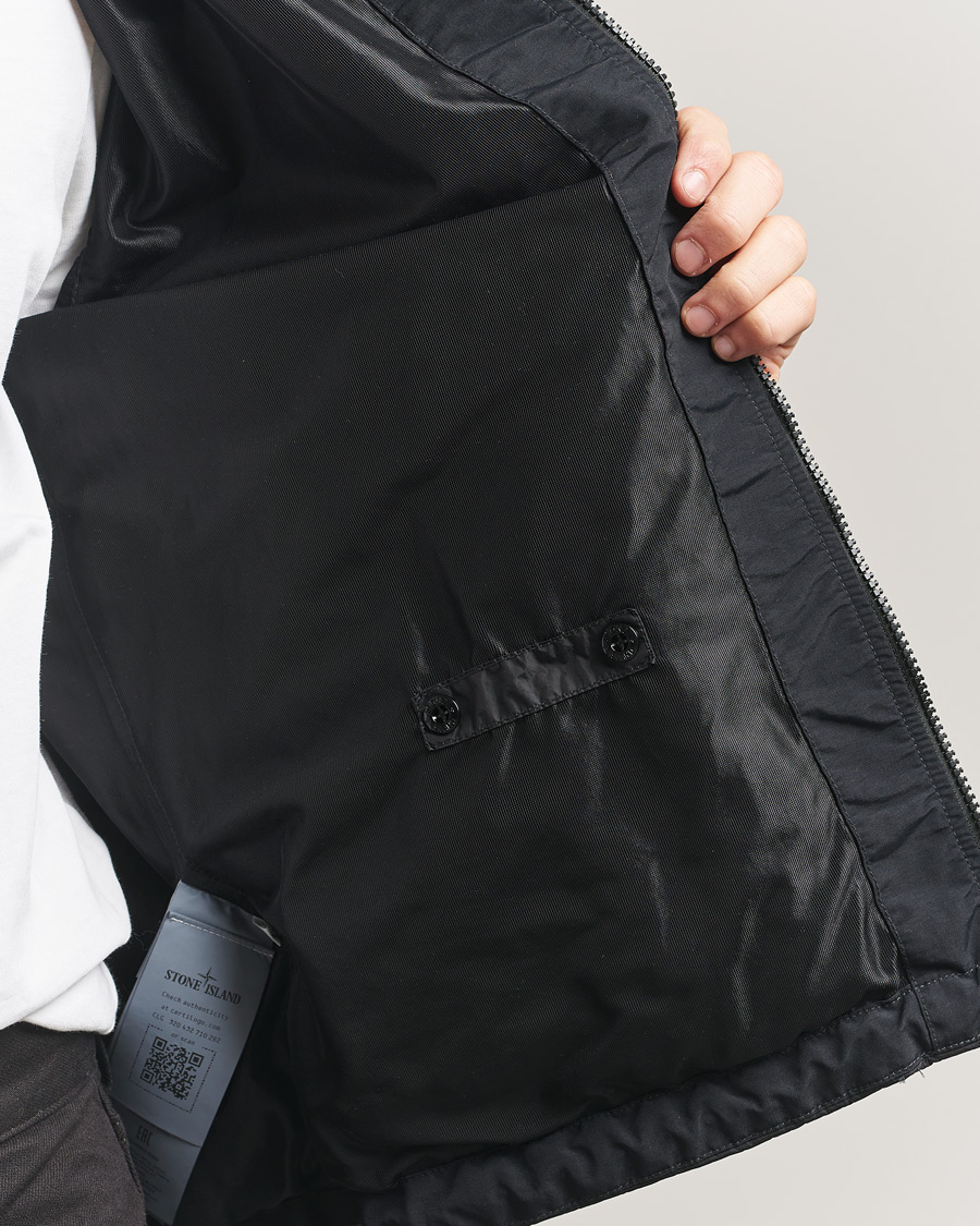 Hombres | Abrigos y chaquetas | Stone Island | Crinkle Reps Padded Hood Jacket Black