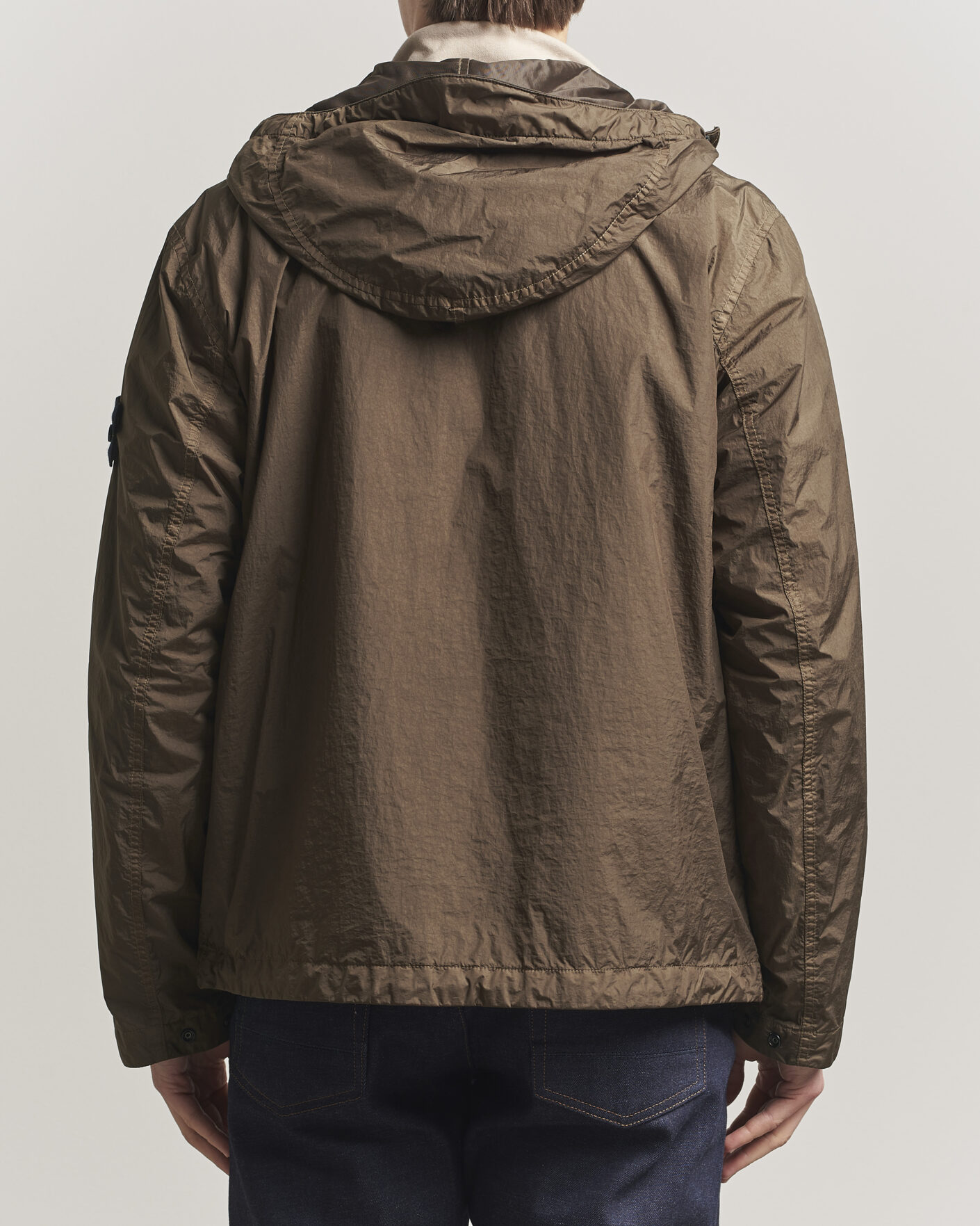 Hombres | Abrigos y chaquetas | Stone Island | Crinkle Reps Padded Hood Jacket Umber