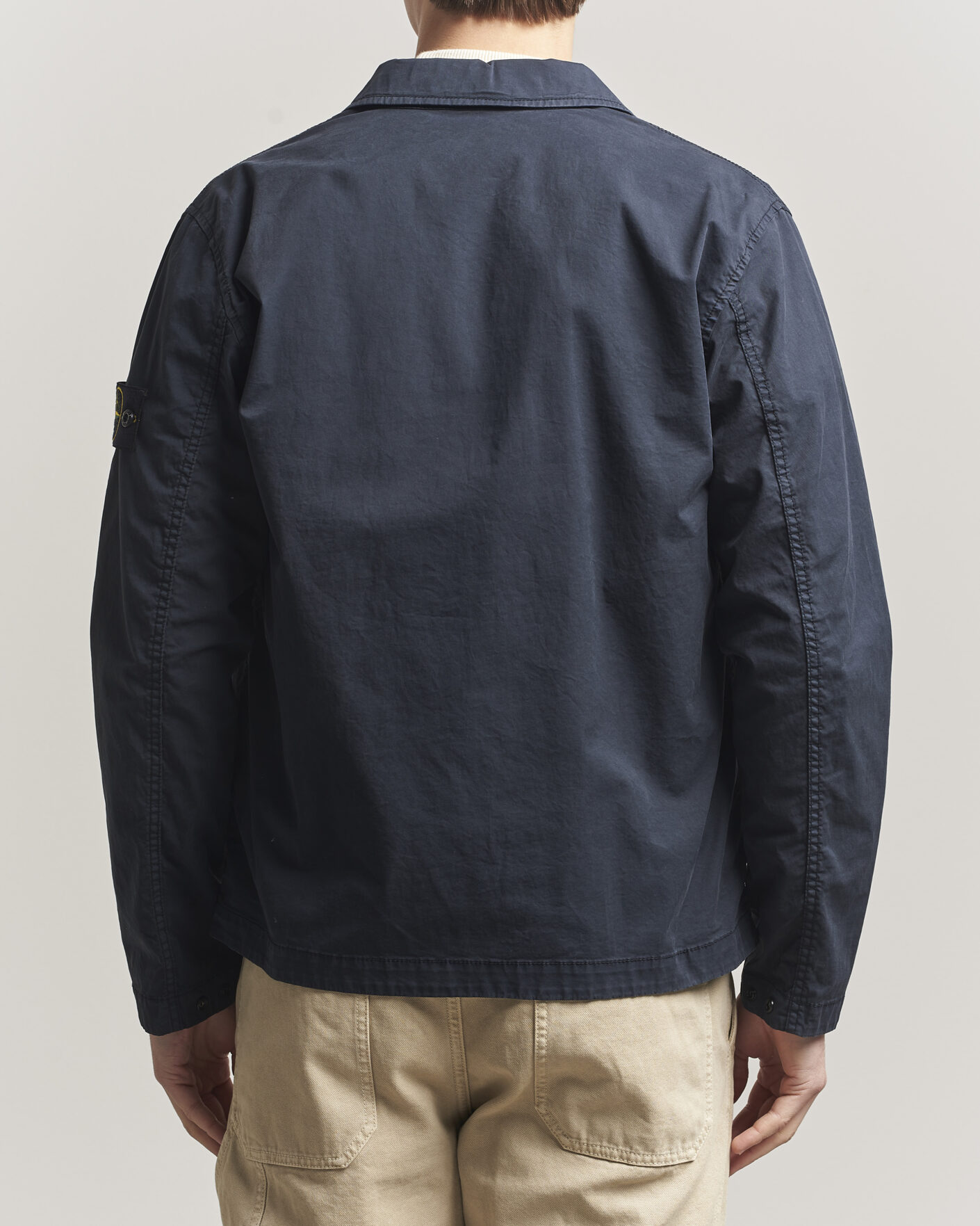 Hombres | Abrigos y chaquetas | Stone Island | Organic Cotton Twill Overshirt Navy