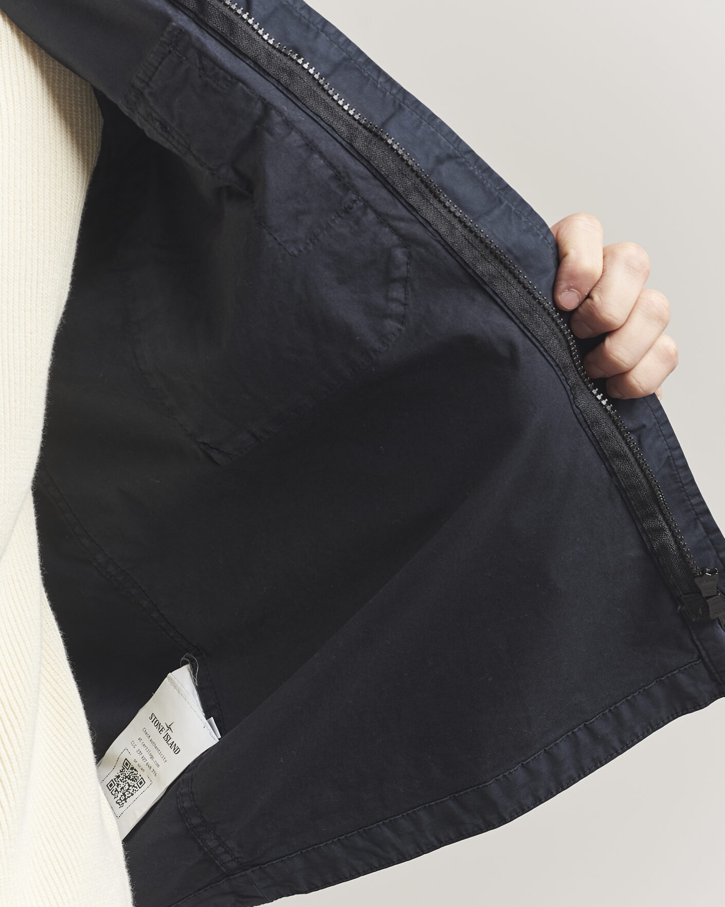 Hombres | Abrigos y chaquetas | Stone Island | Organic Cotton Twill Overshirt Navy