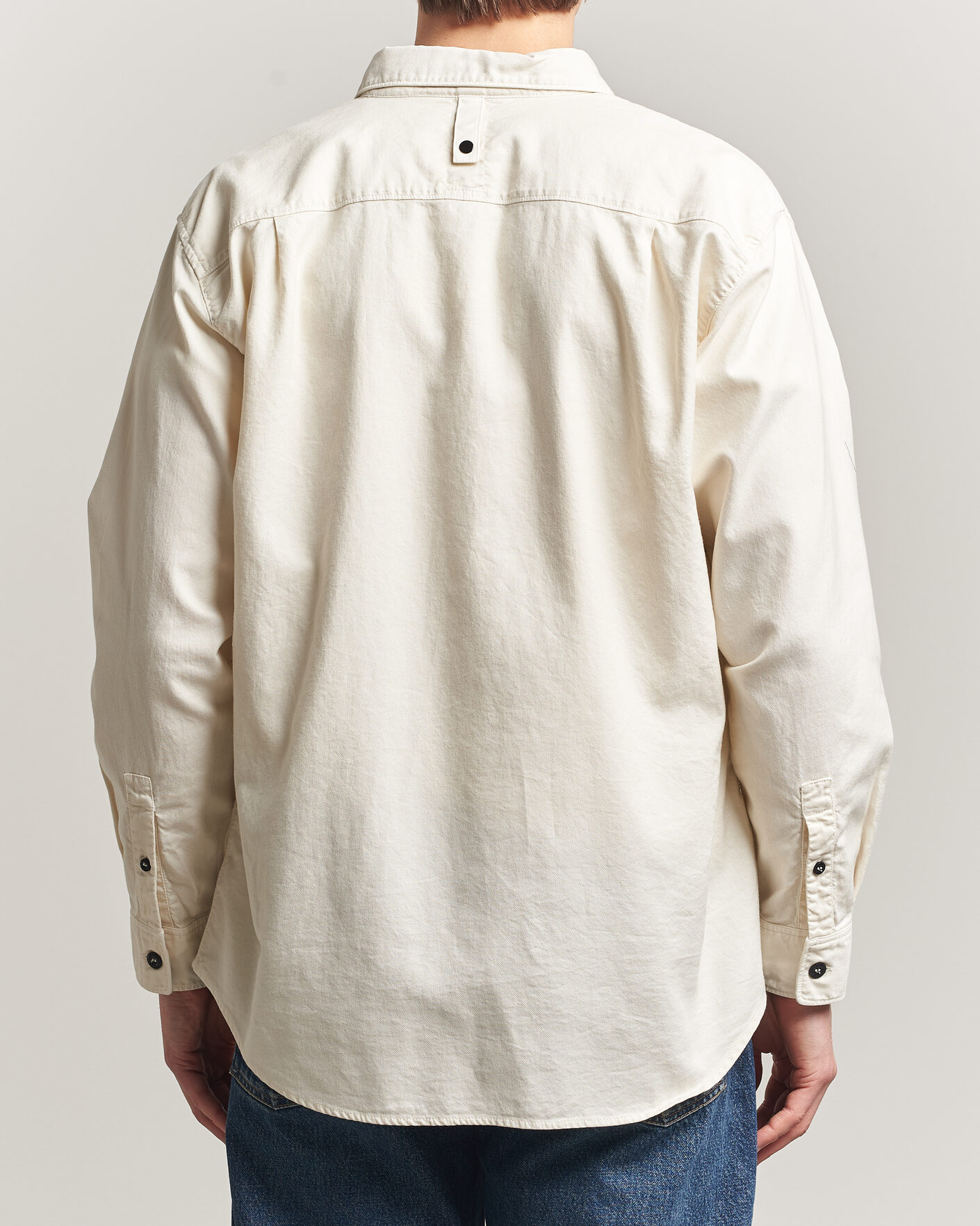 Hombres | Camisas | Stone Island | Organic Cotton Oxford Shirt Ivory