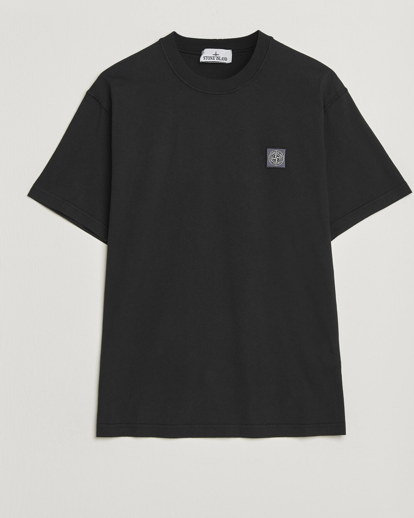 Hombres | Camisetas | Stone Island | Organic Cotton Fissato Effect T-Shirt Black