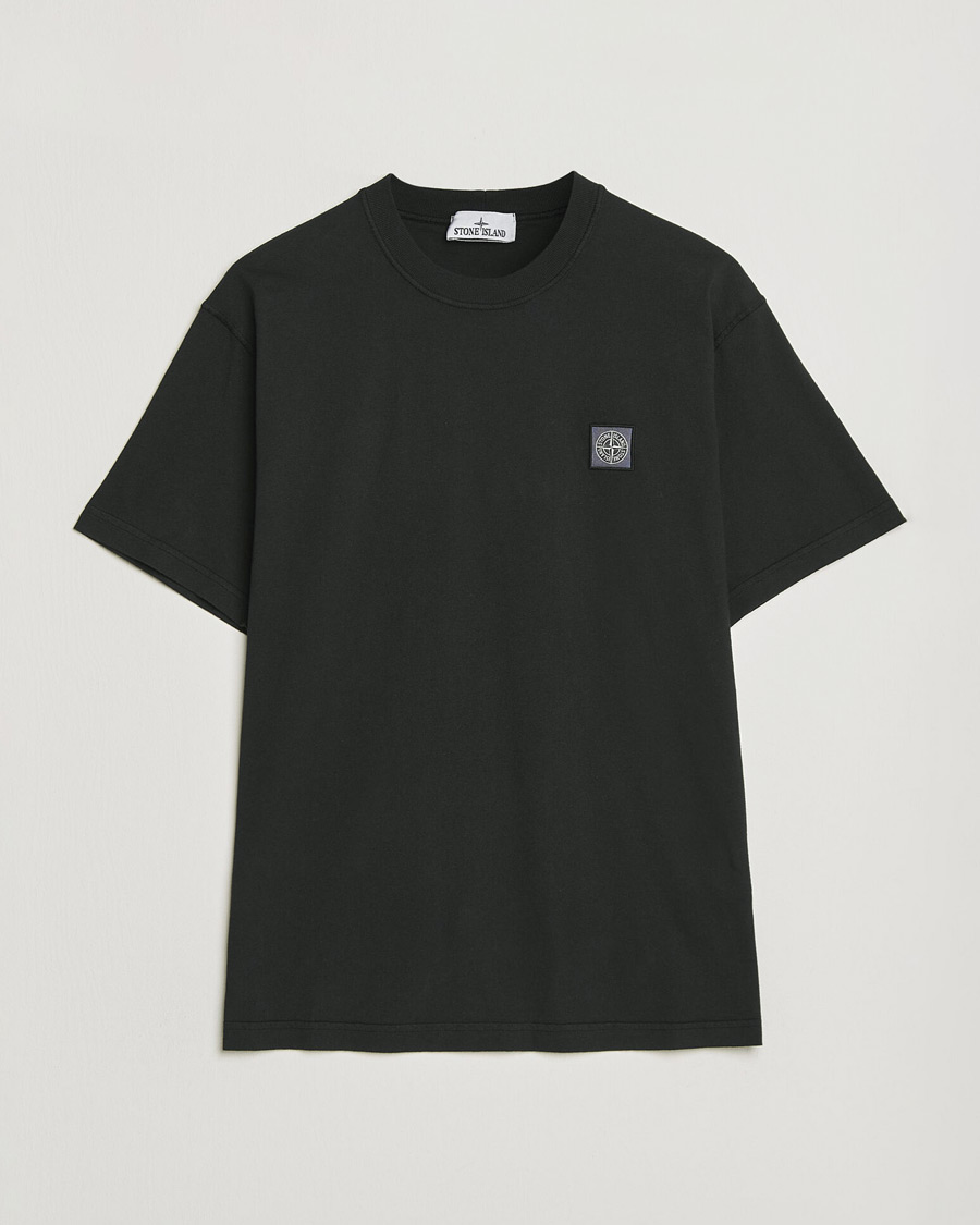 Hombres | Camisetas | Stone Island | Organic Cotton Fissato Effect T-Shirt Black