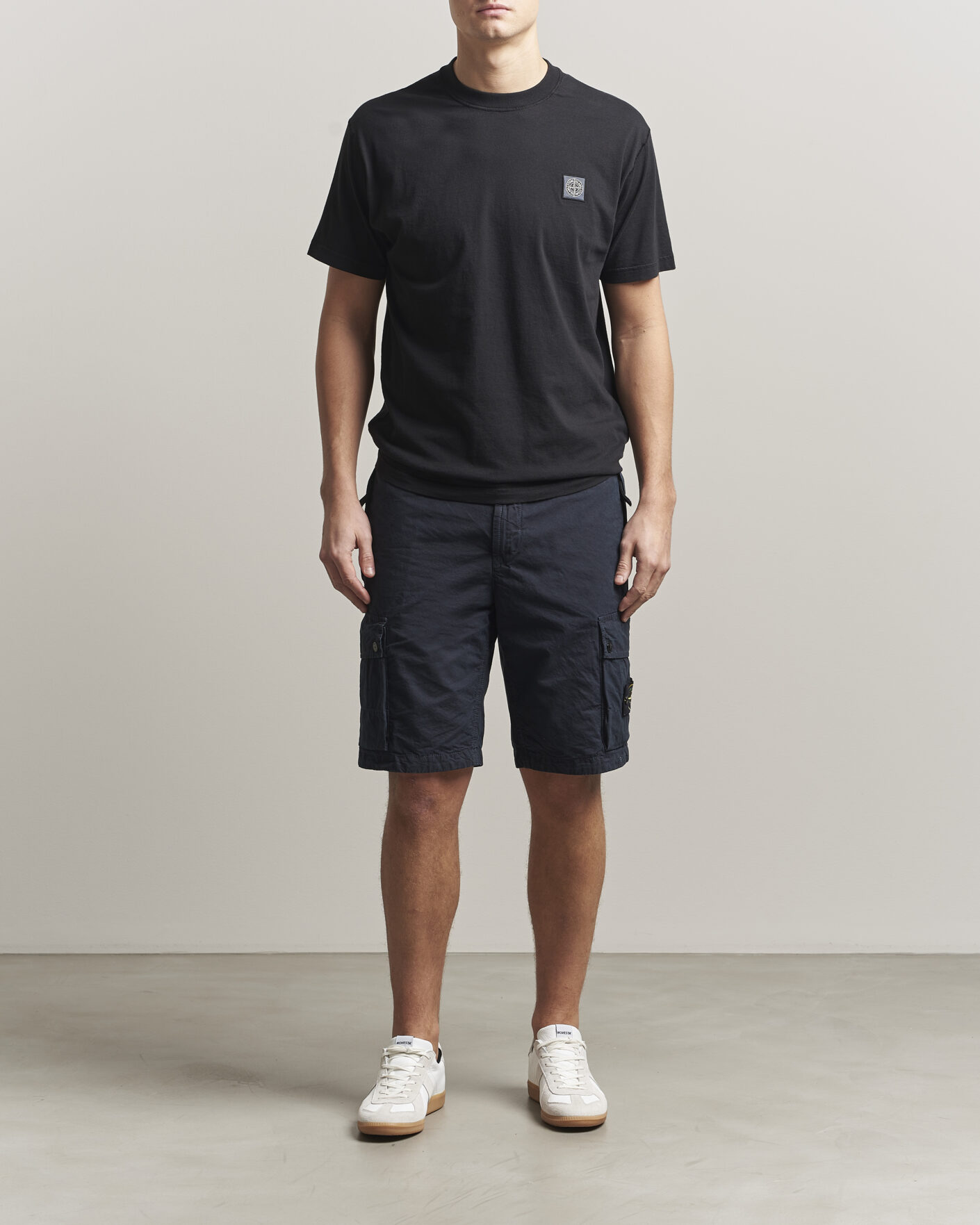Hombres | Camisetas | Stone Island | Organic Cotton Fissato Effect T-Shirt Black