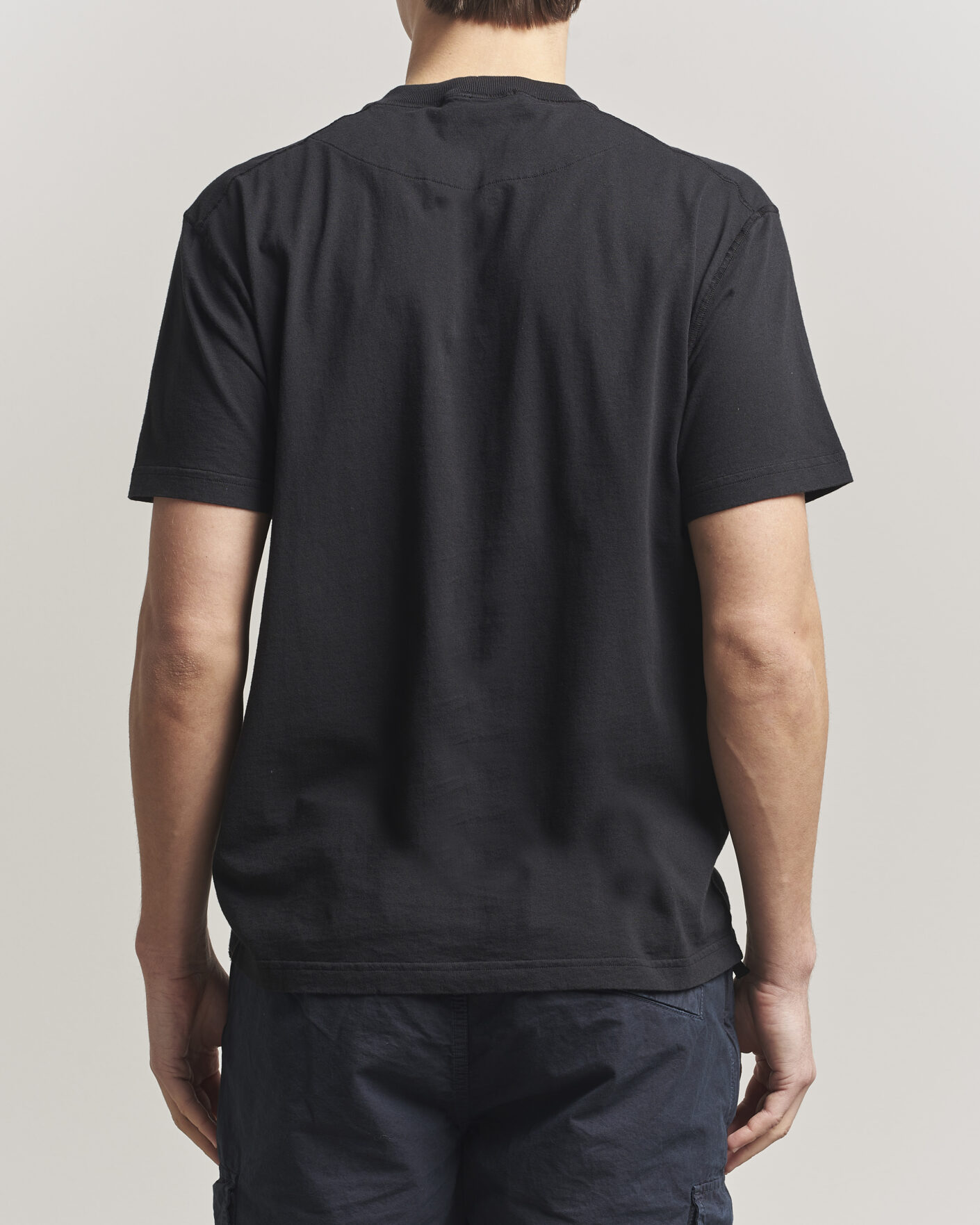 Hombres | Camisetas | Stone Island | Organic Cotton Fissato Effect T-Shirt Black