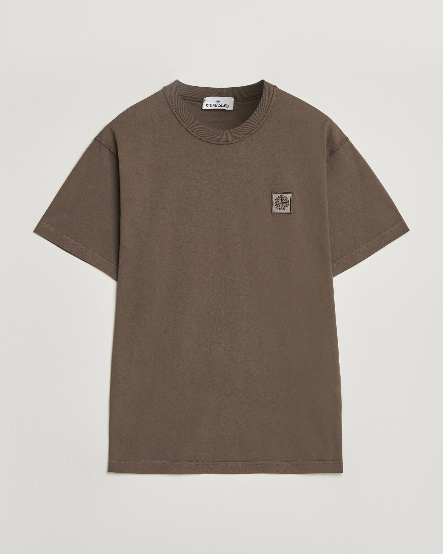 Hombres | Camisetas | Stone Island | Organic Cotton Fissato Effect T-Shirt Umber
