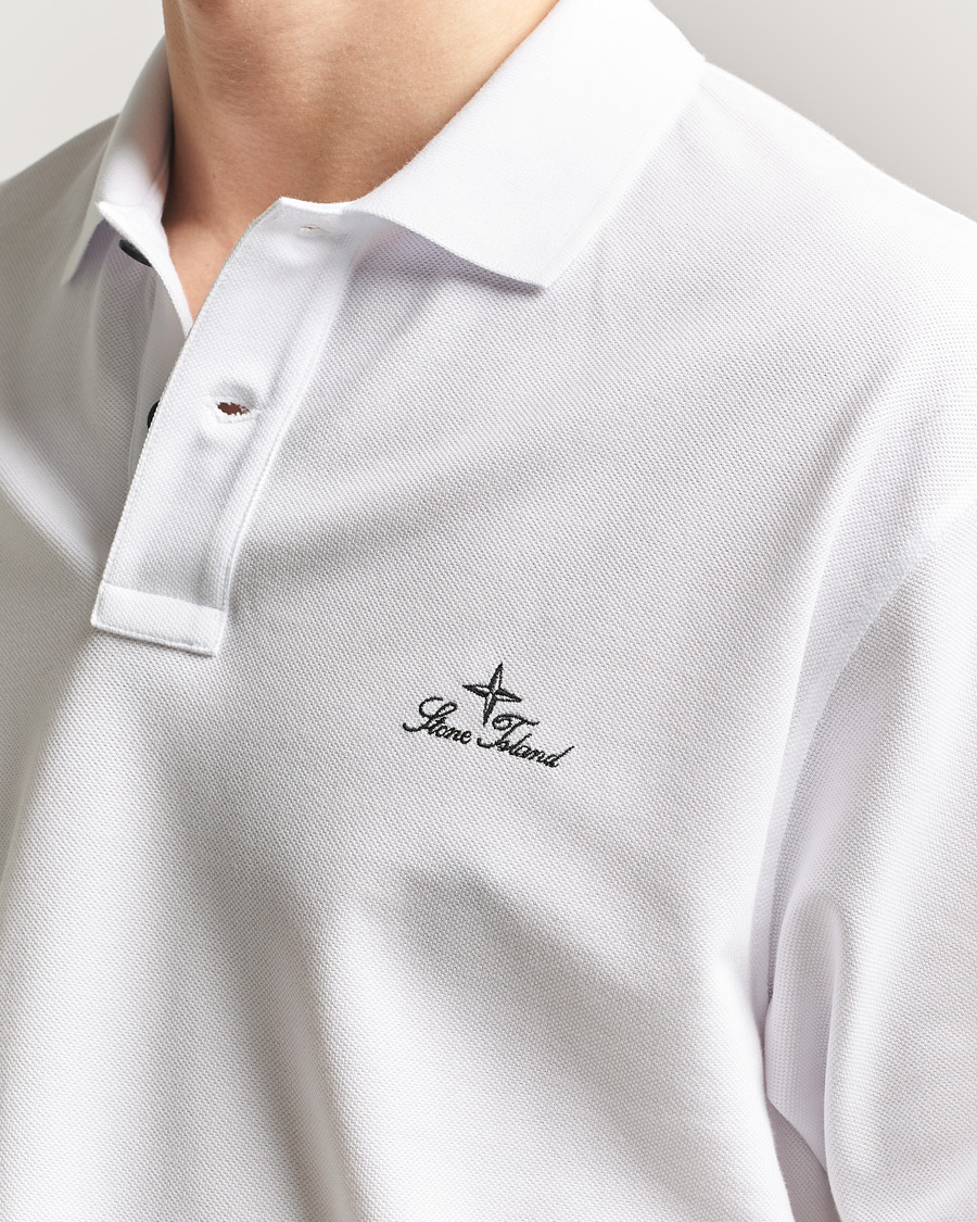 Hombres | Polos | Stone Island | Organic Cotton Pique White