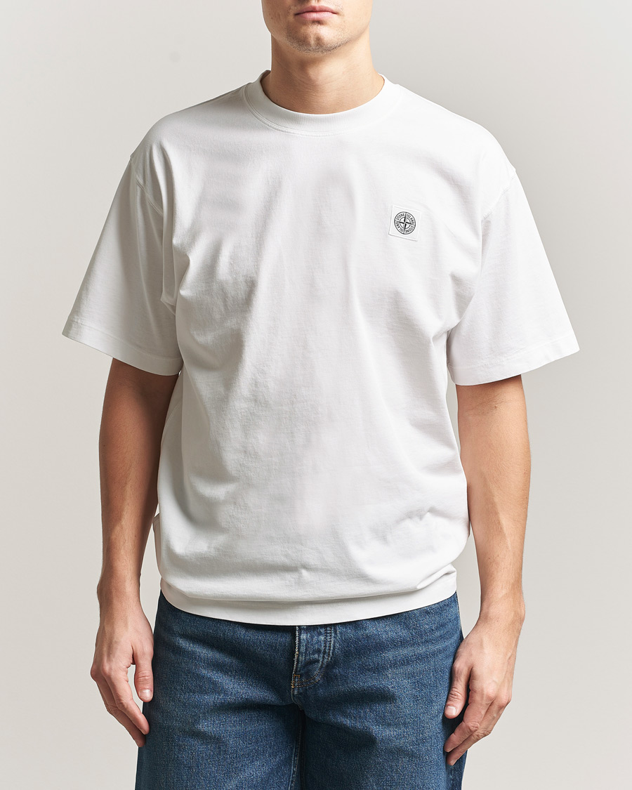 Hombres | Camisetas | Stone Island | Combed Organic Cotton T-Shirt White
