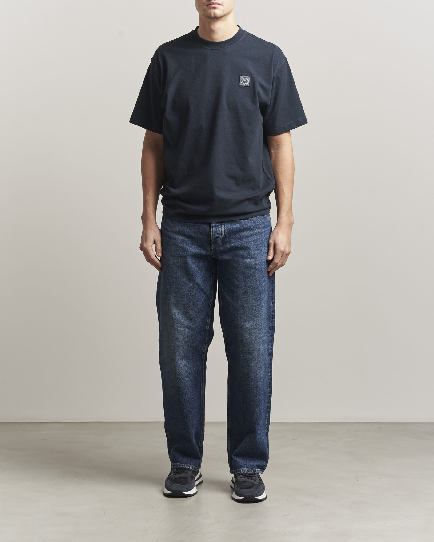 Hombres | Camisetas | Stone Island | Combed Organic Cotton T-Shirt Navy