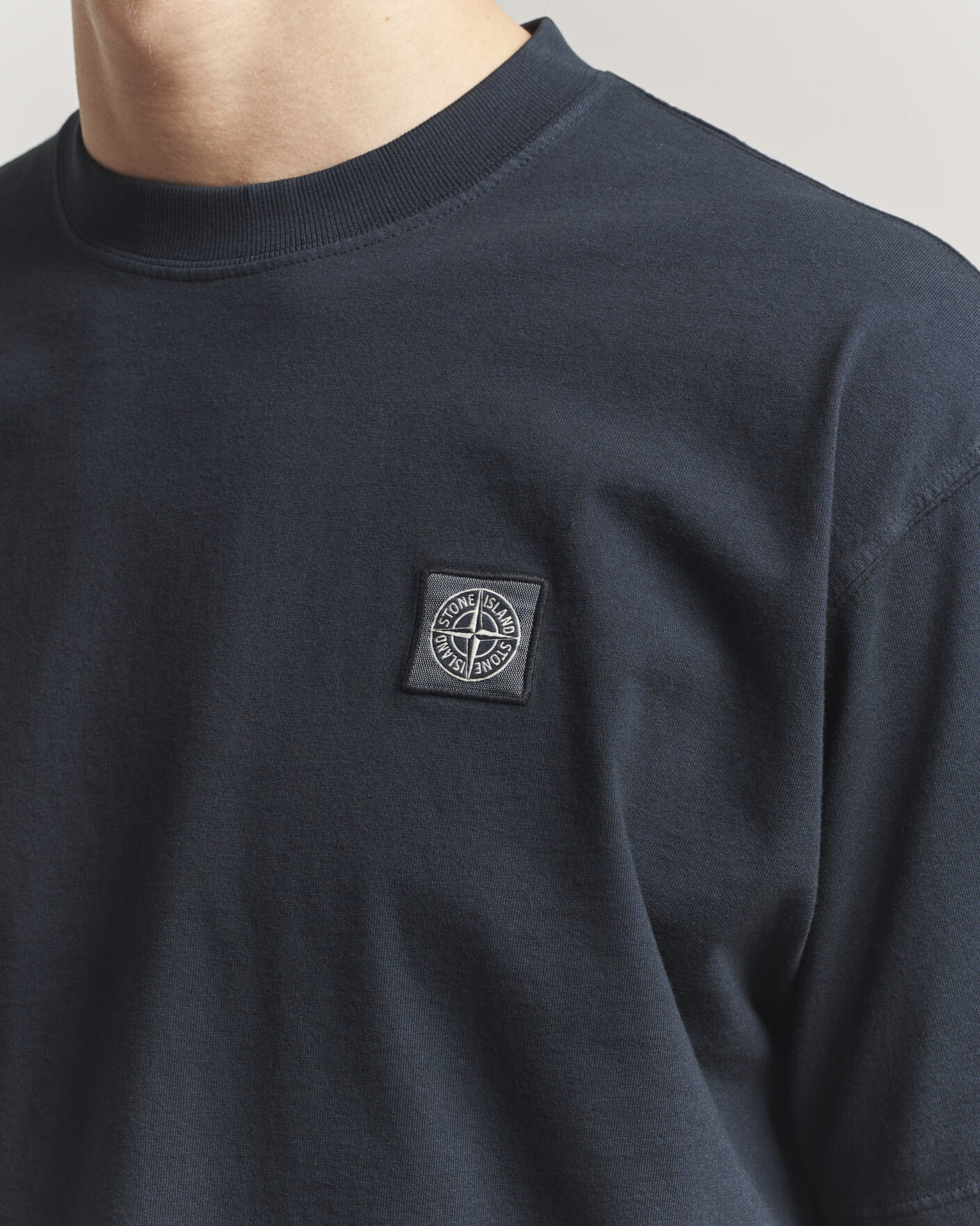 Hombres | Camisetas | Stone Island | Combed Organic Cotton T-Shirt Navy