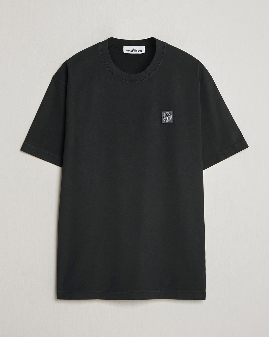 Hombres | Camisetas | Stone Island | Combed Organic Cotton T-Shirt Black