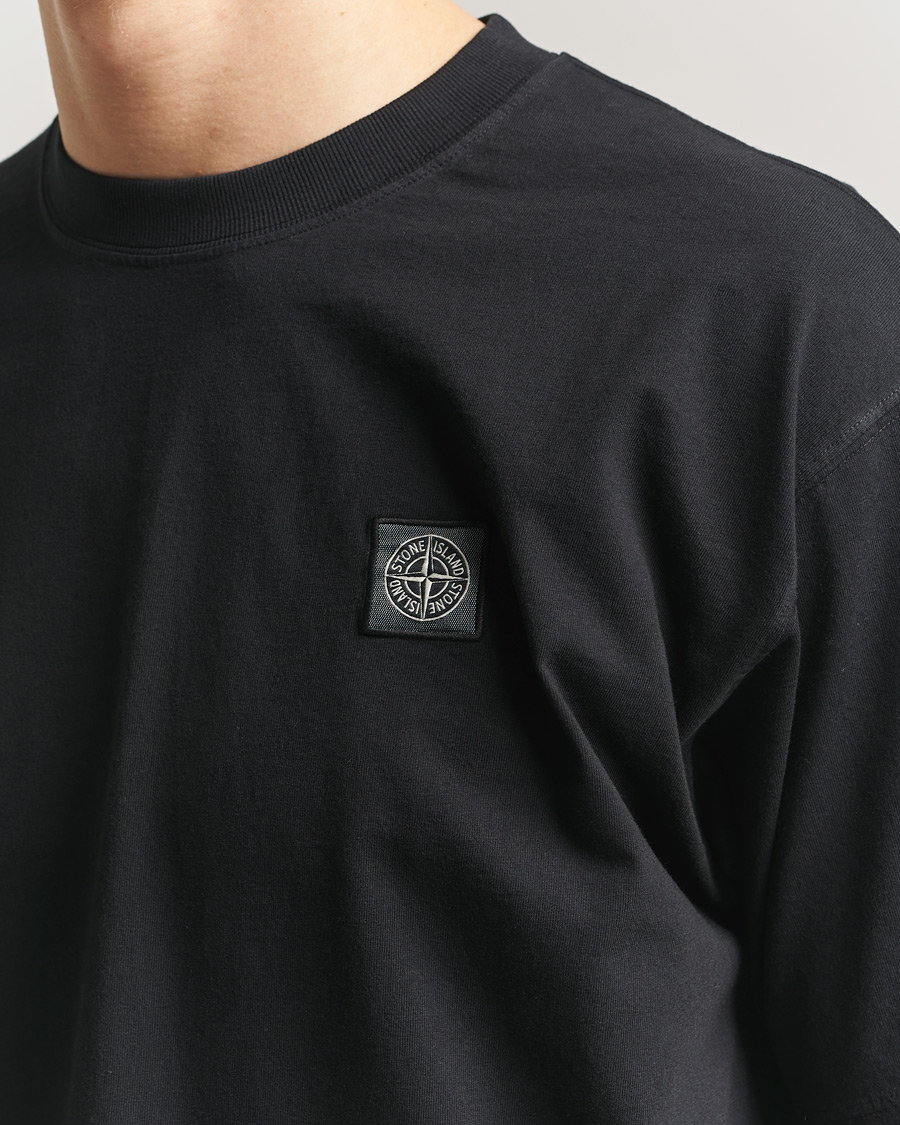 Hombres | Camisetas | Stone Island | Combed Organic Cotton T-Shirt Black