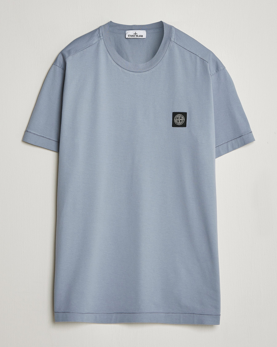 Hombres | Camisetas | Stone Island | Garment Dyed Cotton Jersey T-Shirt Dark Blue