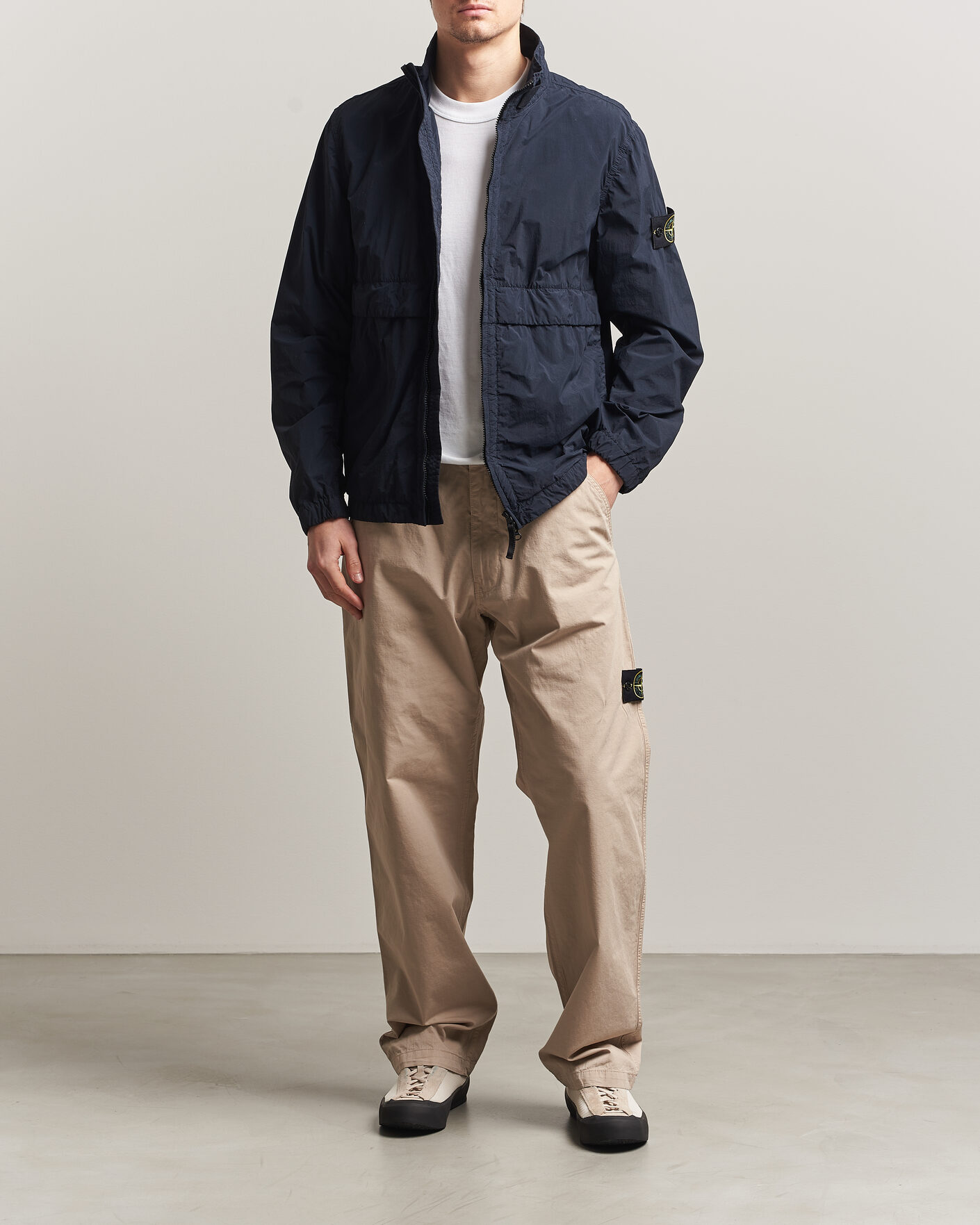 Hombres | Pantalones | Stone Island | Cotton Ripstop Trousers Desert