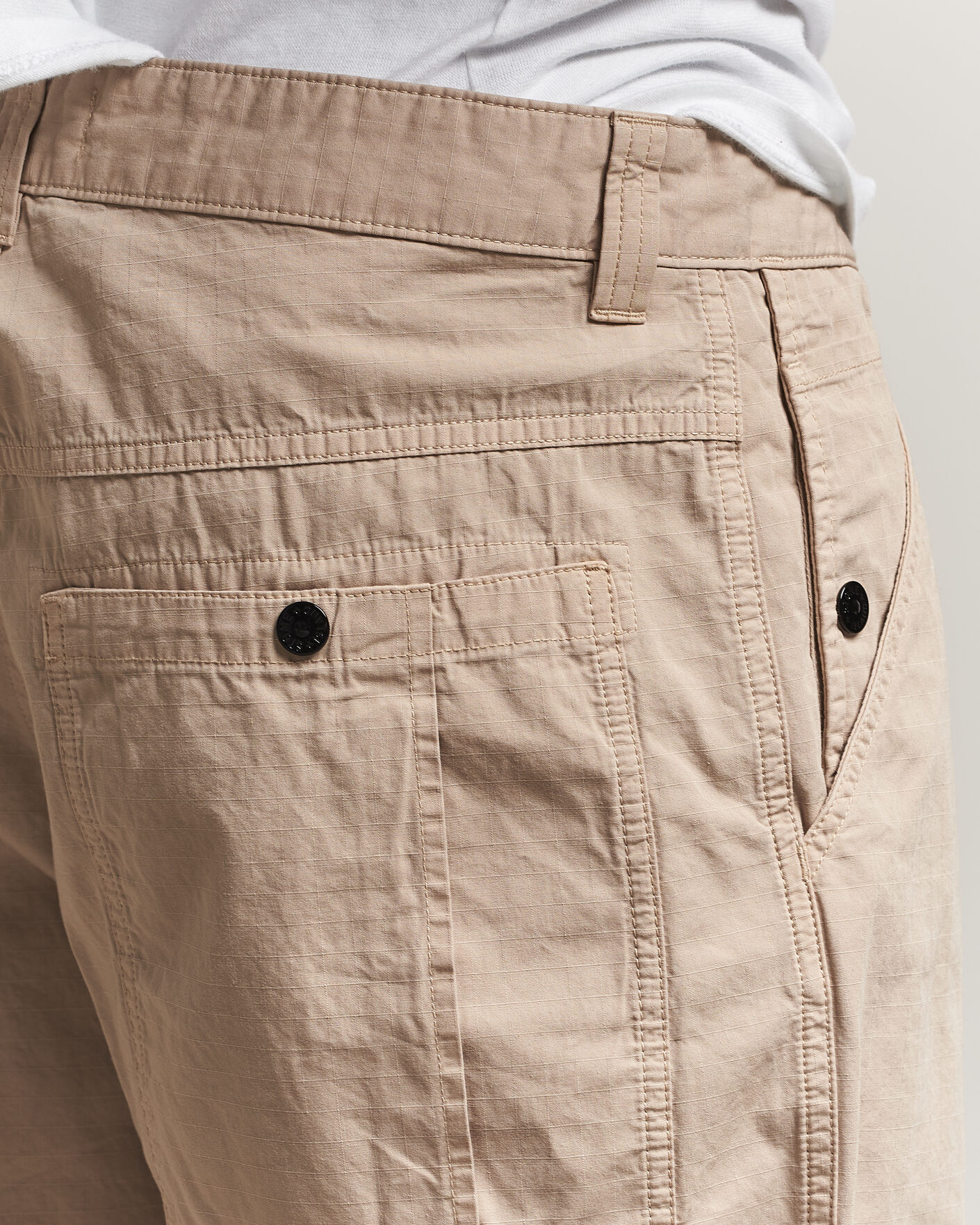 Hombres | Pantalones | Stone Island | Cotton Ripstop Trousers Desert