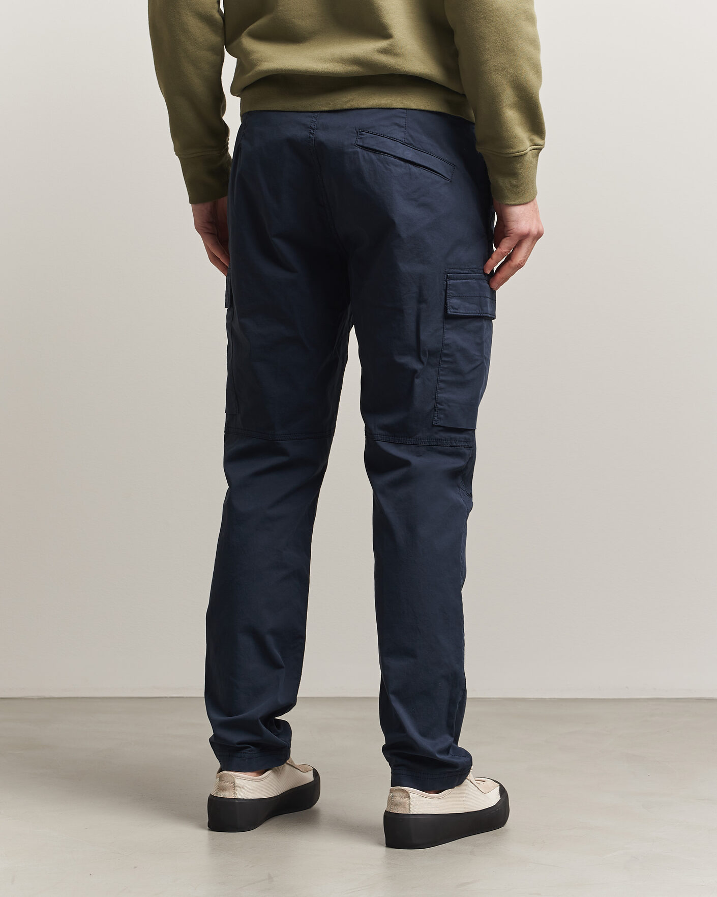 Hombres | Pantalones | Stone Island | Stretch Cotton Twill Cargo Trousers Navy