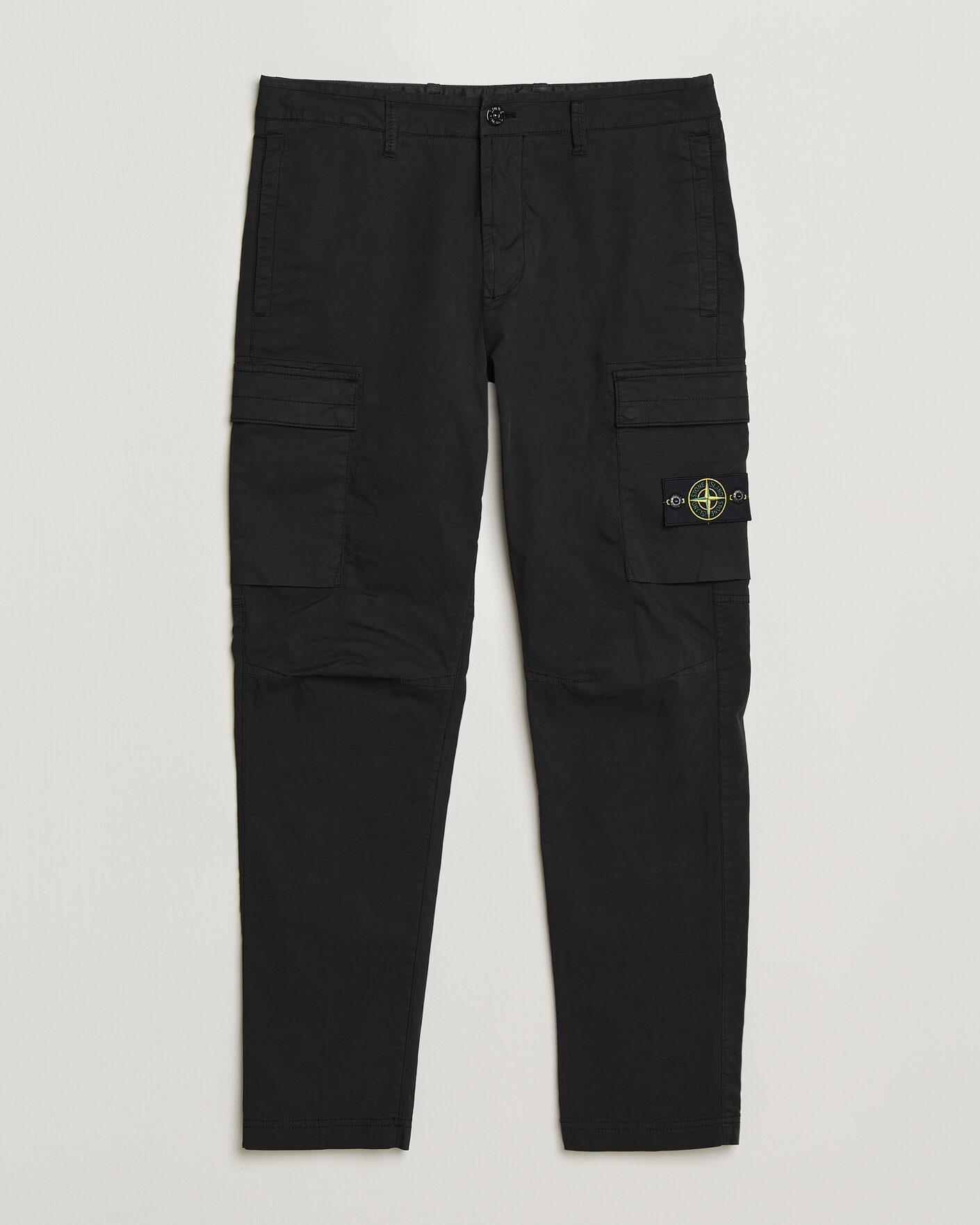 Hombres | Pantalones | Stone Island | Stretch Cotton Twill Cargo Trousers Black