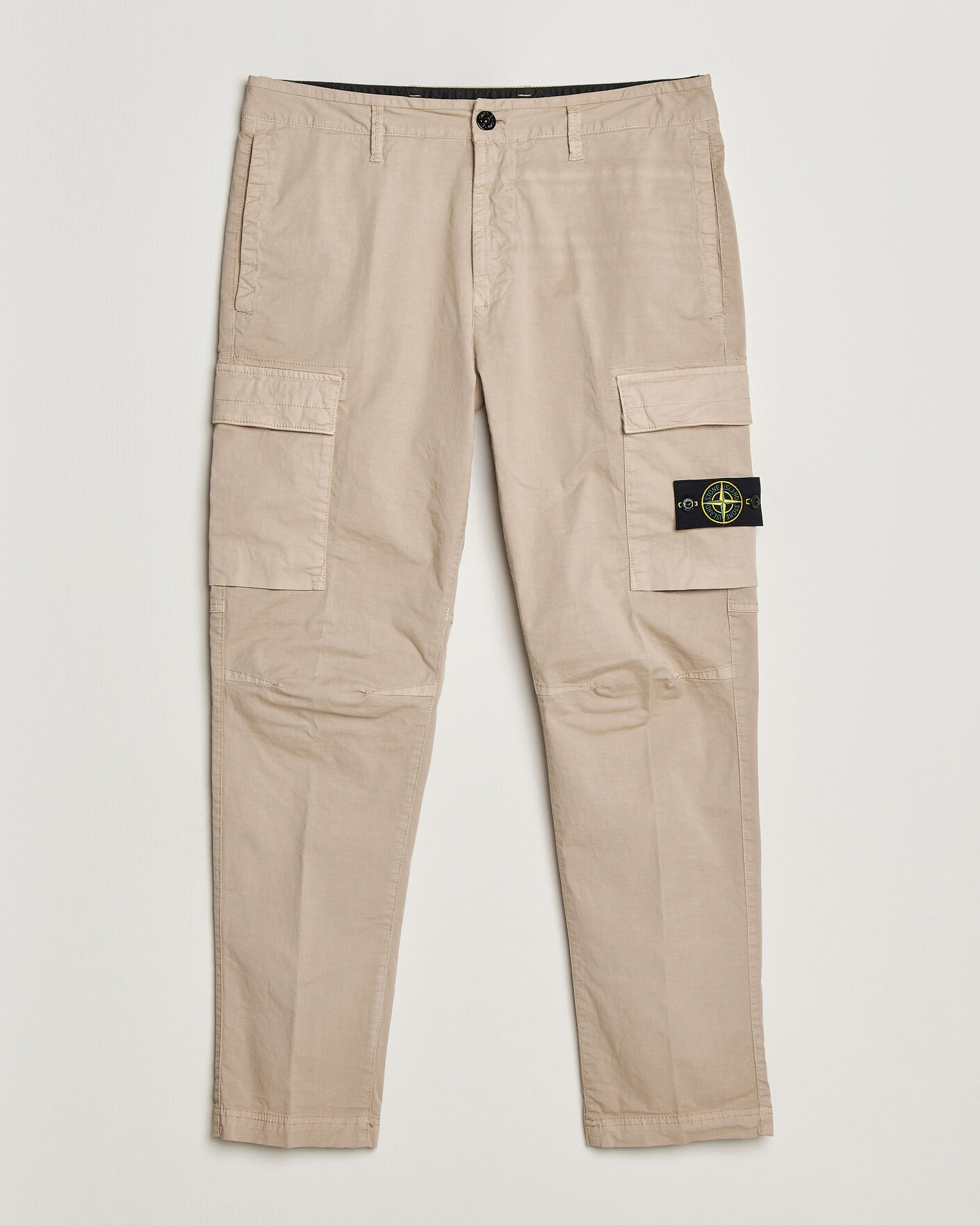 Hombres | Pantalones | Stone Island | Stretch Cotton Twill Cargo Trousers Desert
