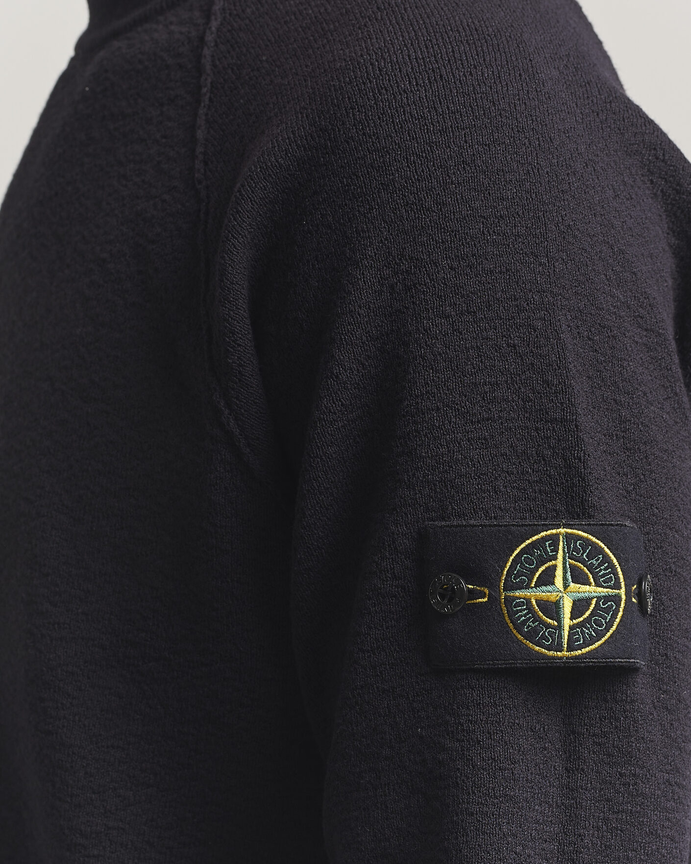 Hombres | Jerséis y prendas de punto | Stone Island | Raw Hand Organic Cotton Crewneck Navy