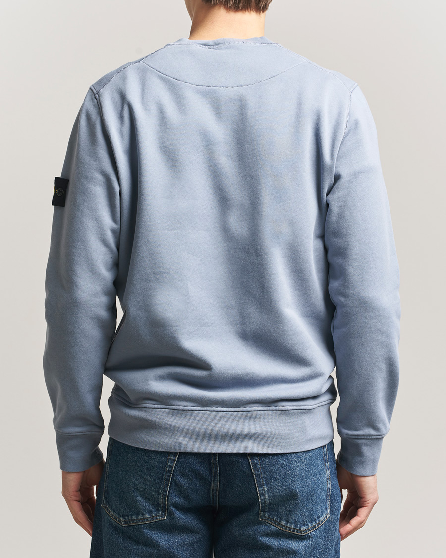 Hombres | Jerséis y prendas de punto | Stone Island | Garment Dyed Fleece Sweatshirt Dark Blue